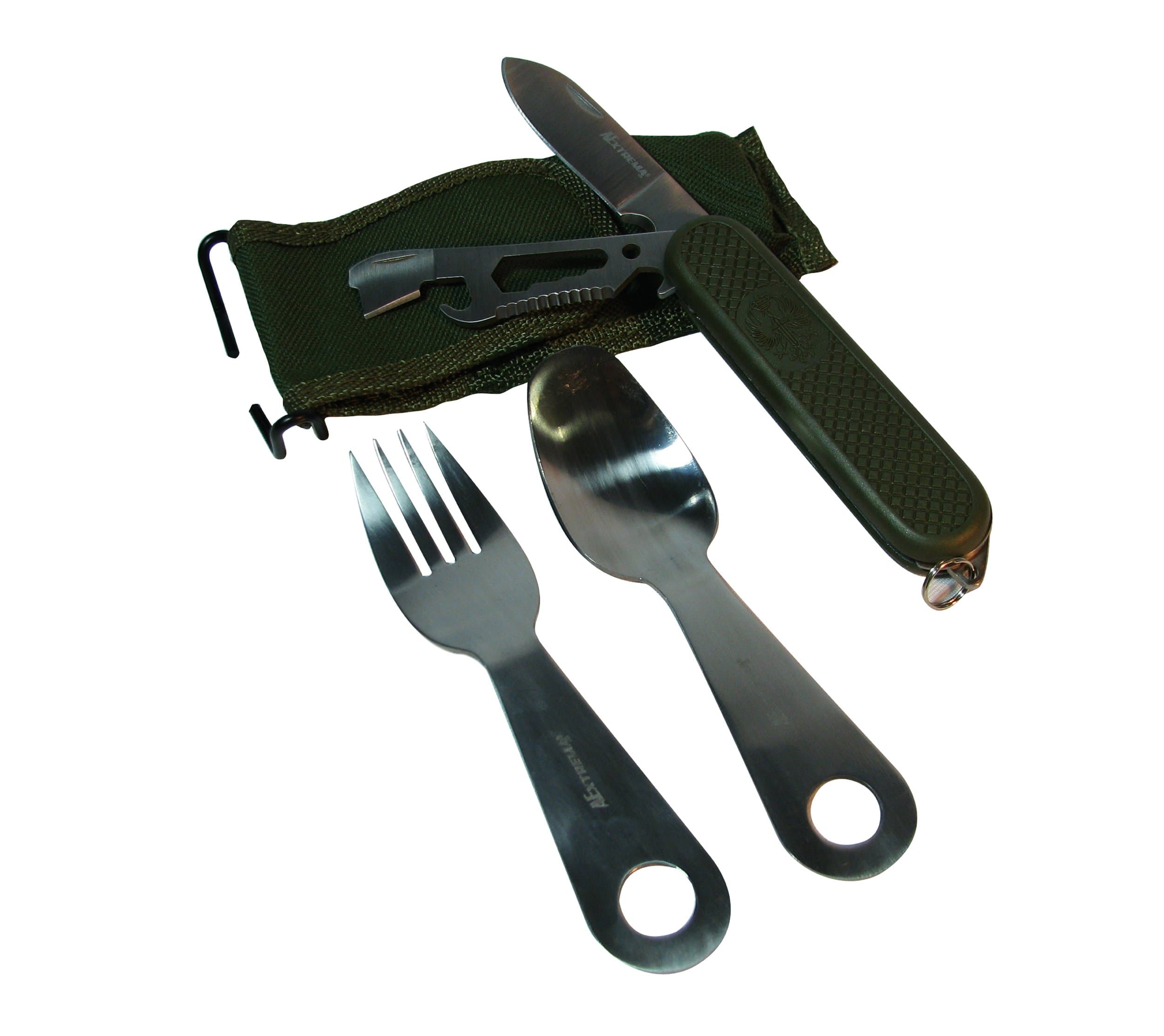 AExtrema Camping Multifunction Flatware Tool