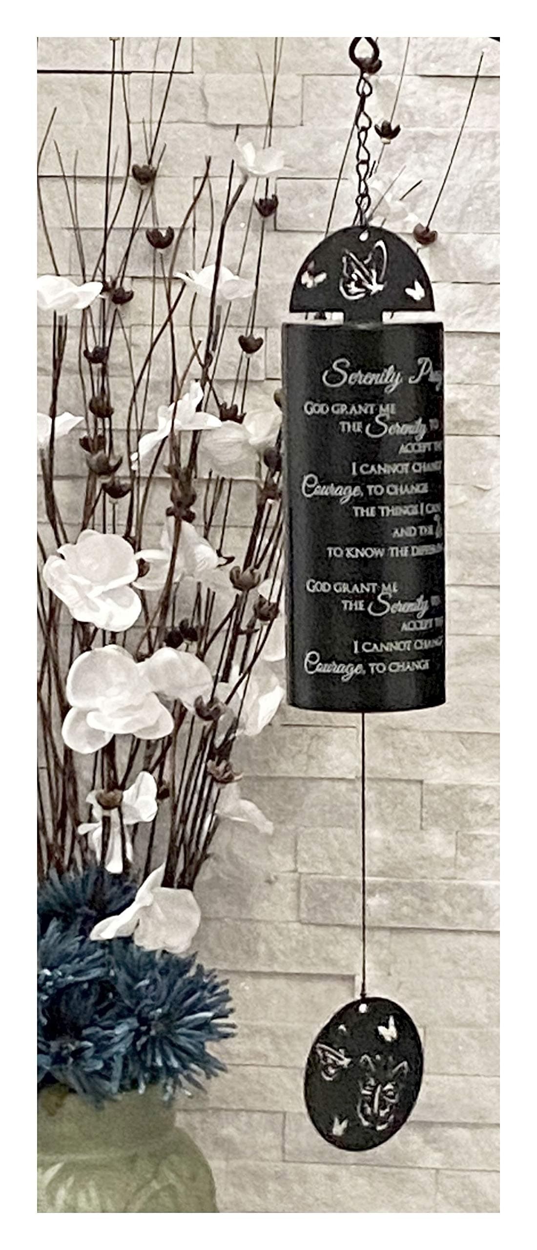 Serenity Prayer Wind Chime Sympathy Gift Send for Funeral Memorial Loss of a Loved One Grief Gift Modern Style Deep Rich Sound