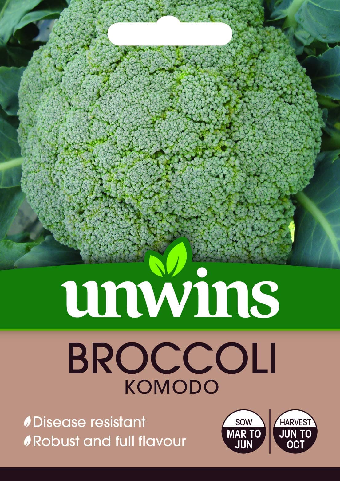 Unwins 30310566 Broccoli (Calabrese) Komodo Seeds, Clear