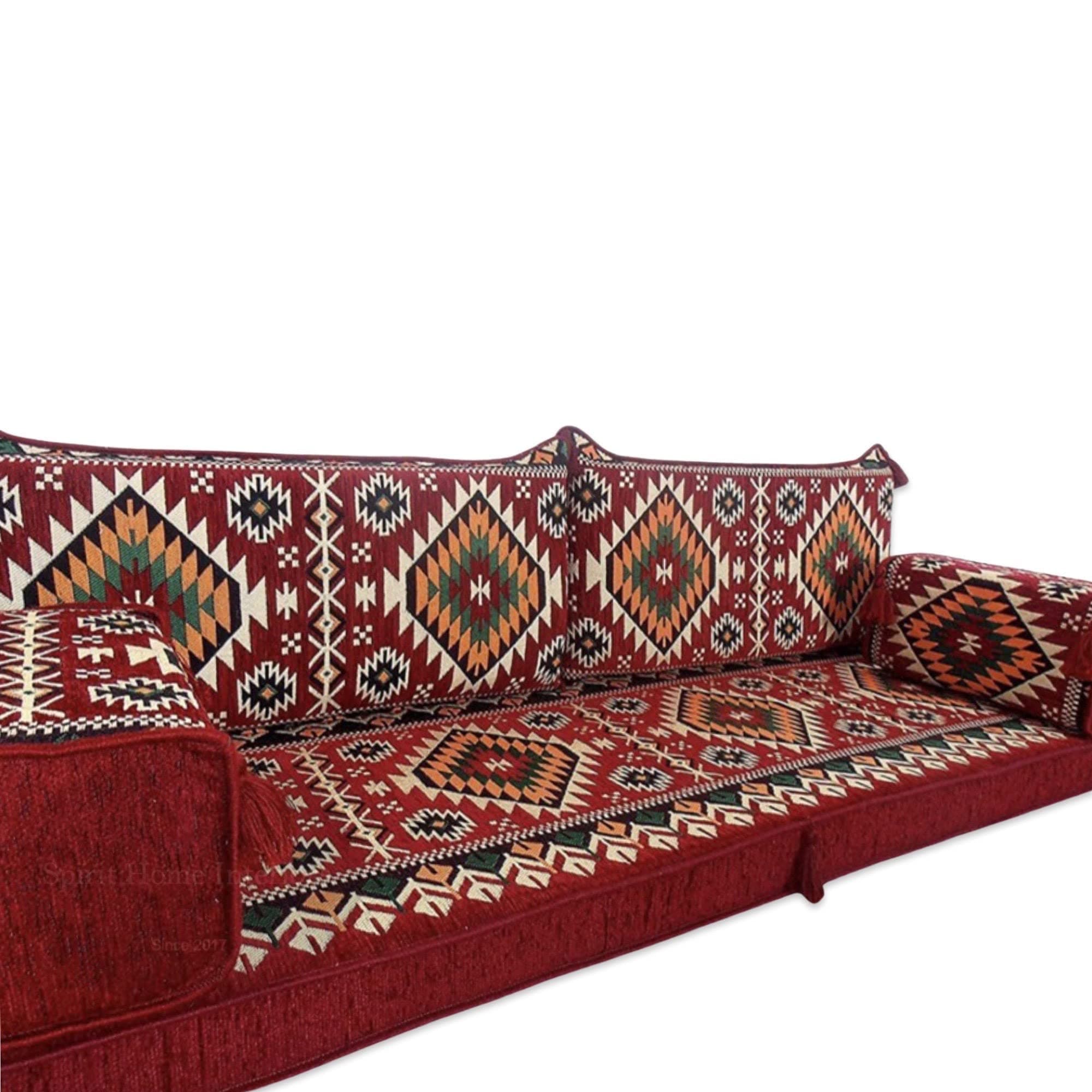 Arabic oriental majlis floor seating sofa couch with interior fillings / SHI_FS253