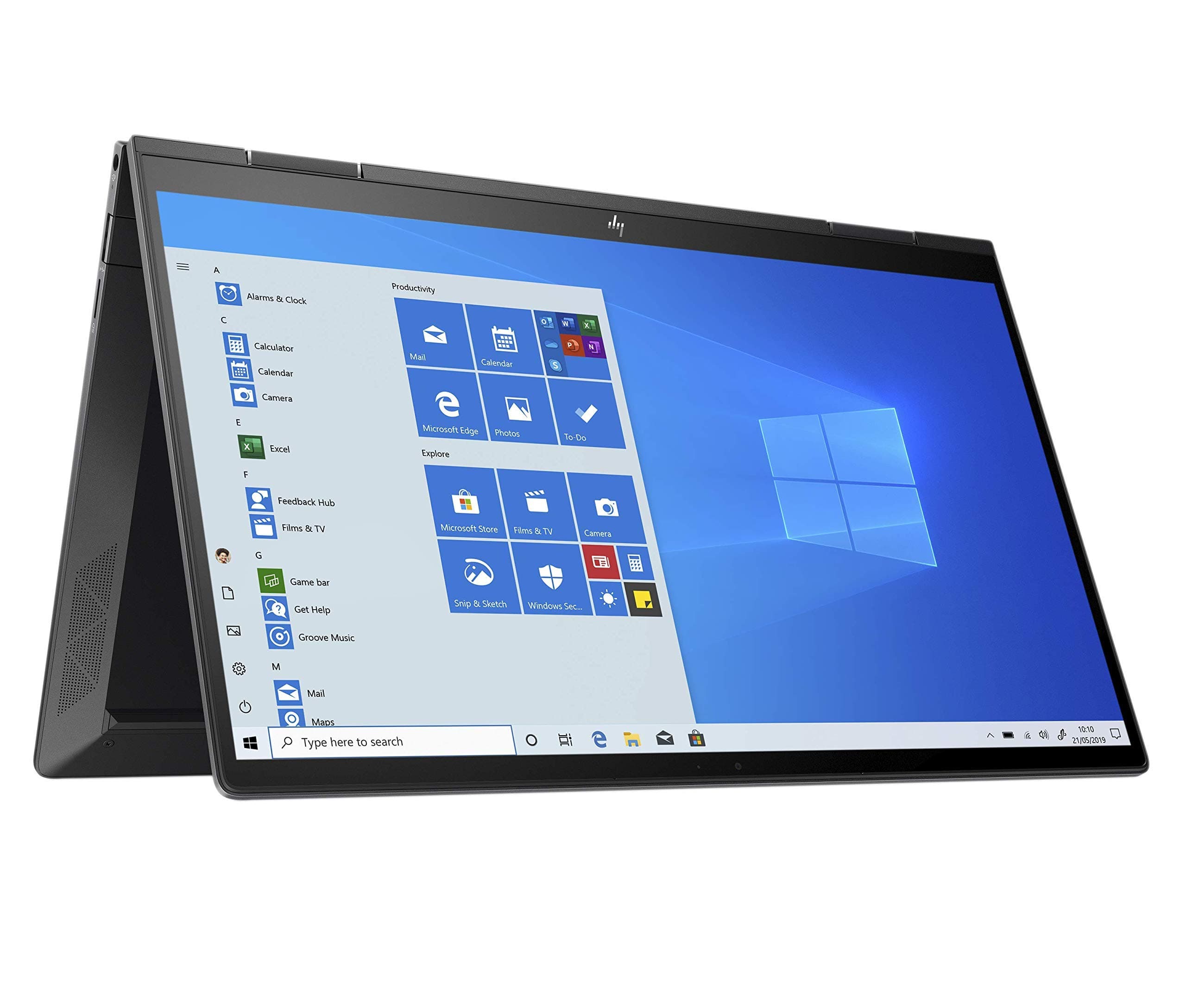 HP ENVY x360 13-ay0008na 13.3 Inch Full HD Touch-Screen Convertible Laptop - (Nightfall Black) (AMD Ryzen 5-4500U, AMD Radeon Vega Graphics, 8 GB RAM, 256 GB SSD, Windows 10 Home) (Renewed)