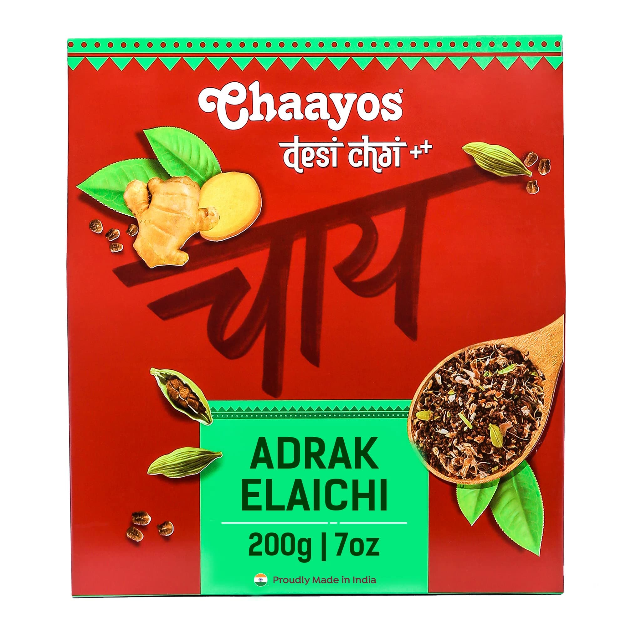 Premium Flavoured Tea Blend - Adrak Elaichi Chai - 200g