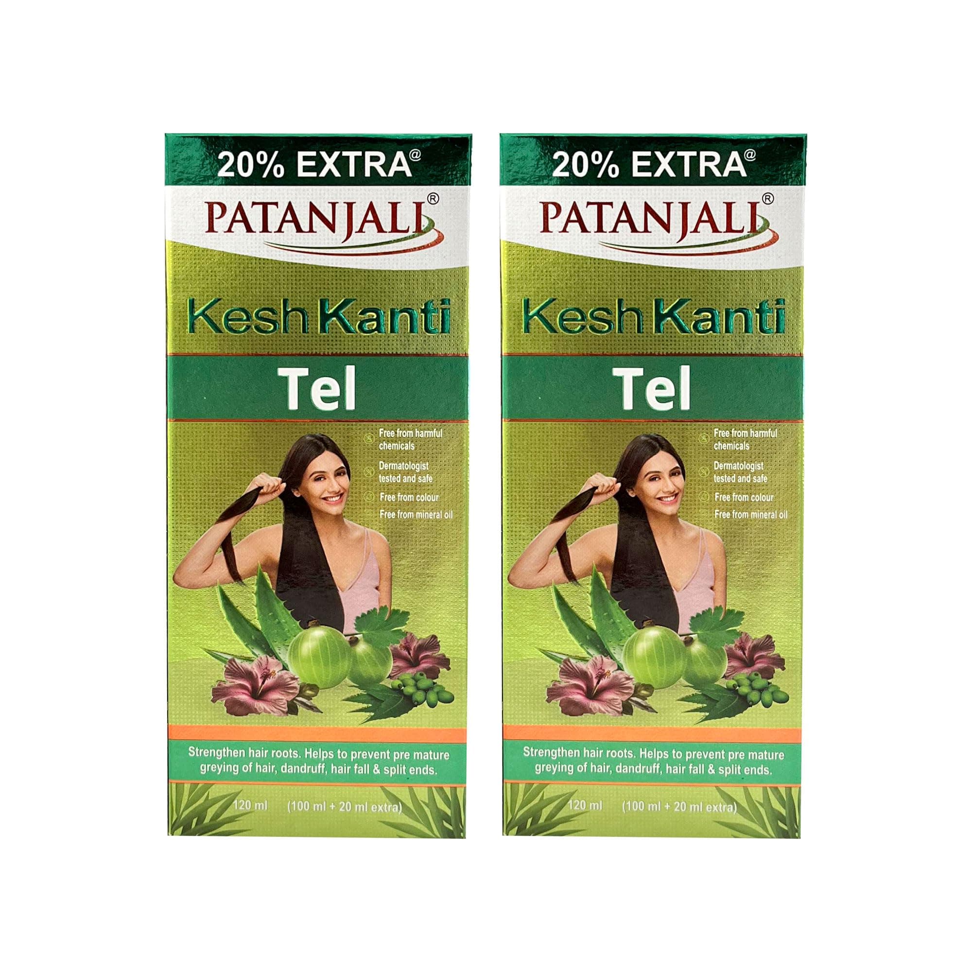 Patanjali 2 x Kesh Kanti Hair Oil 100ml (Pack of 2)