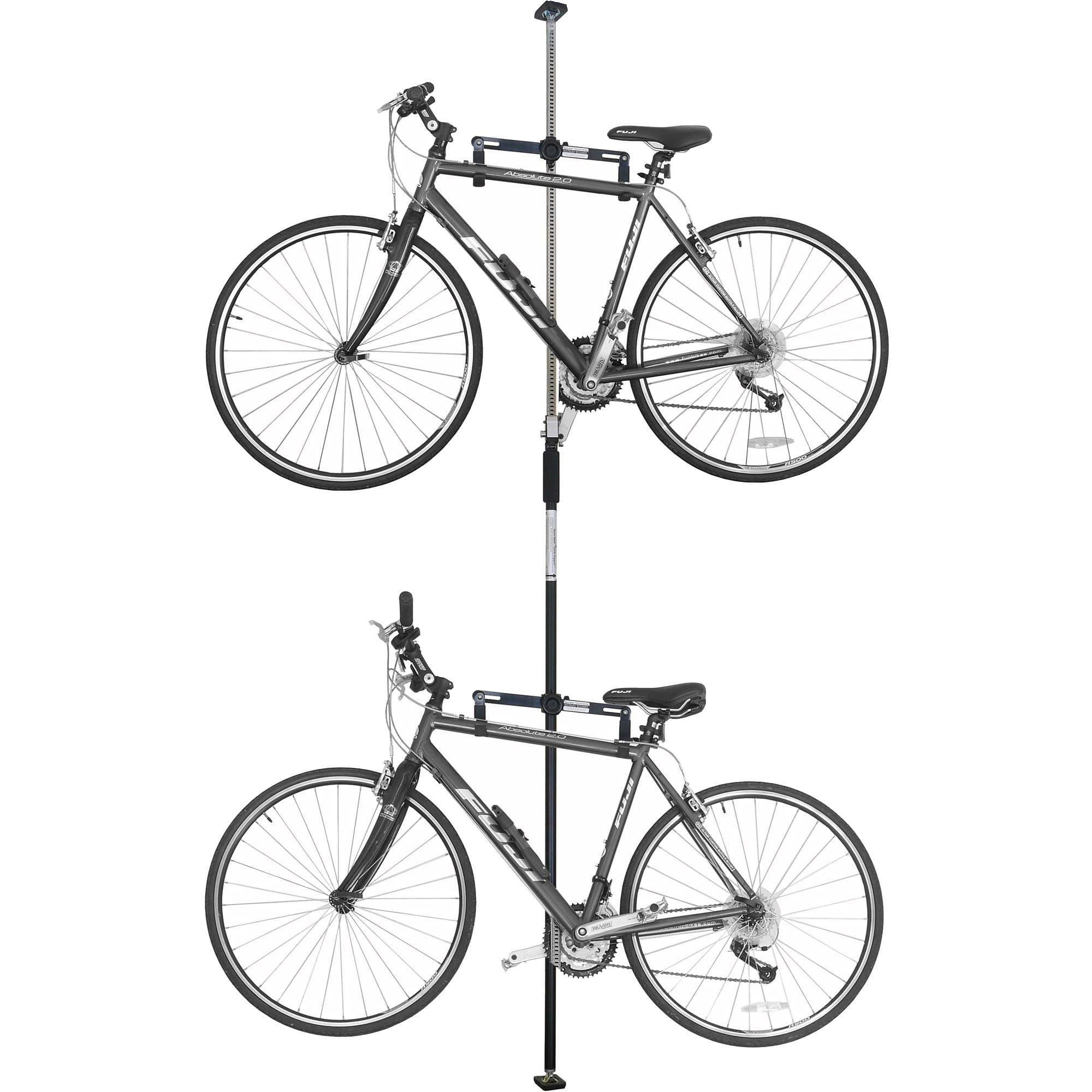 Sparehand Q-Rak II Floor-To-Ceiling Freestanding Adjustable Bike Rack Storage, Max Weight Limit 80 lbs.