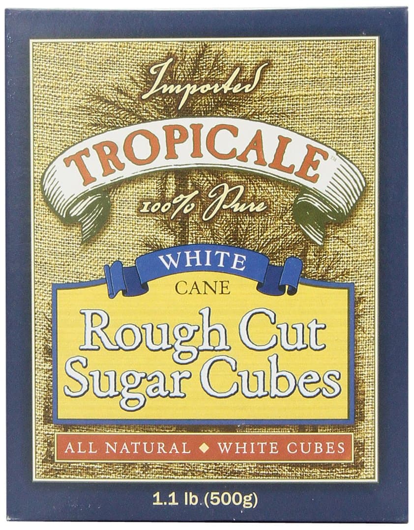 Tropicale White Cane Rough Cut Sugar Cubes, 1.1 Pound Box