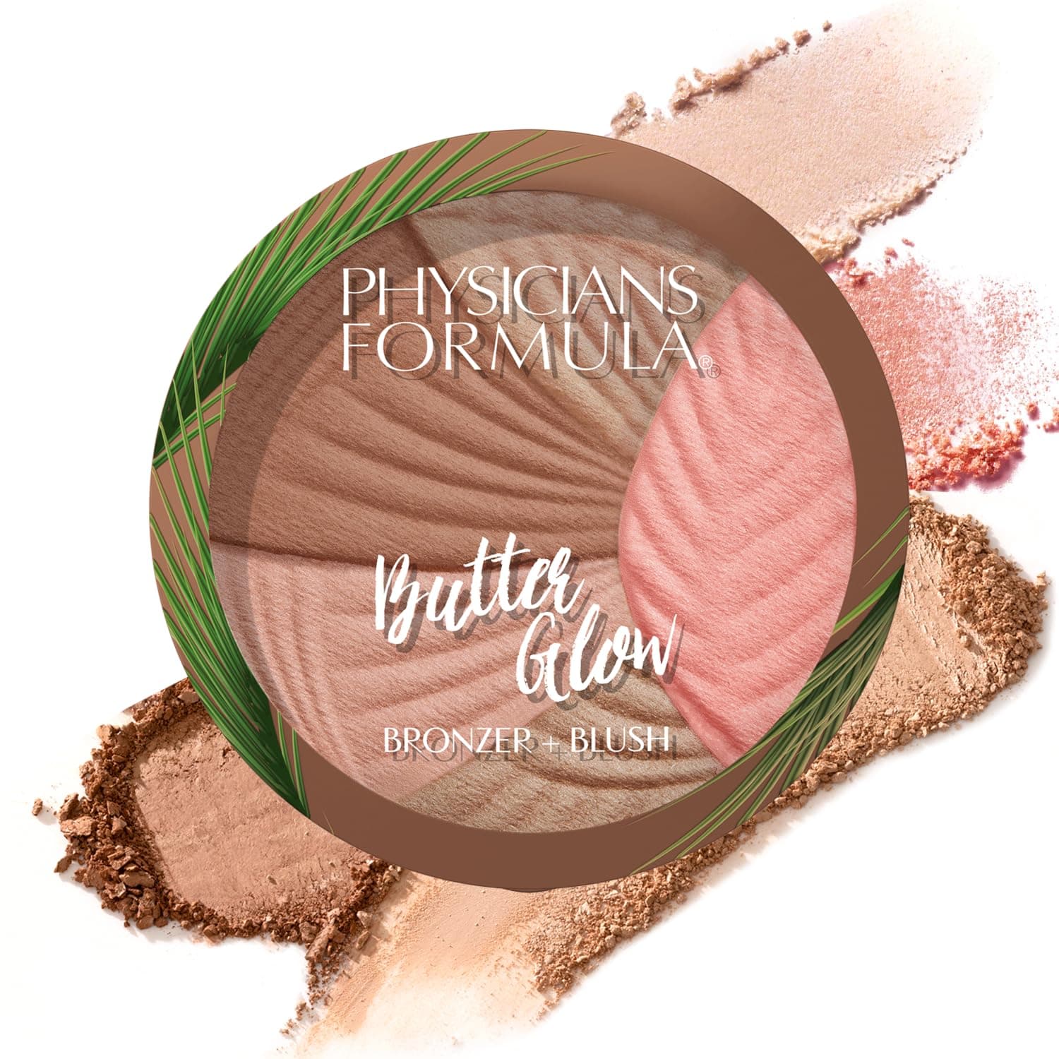 Physicians Formula Butter Glow Bronzer + Blush, Creamy Bronzing Powder 2-in-1 with Pink, Enriched with Illuminating and Moisturizing Butter Mix, Gives Skin Healthy Glow