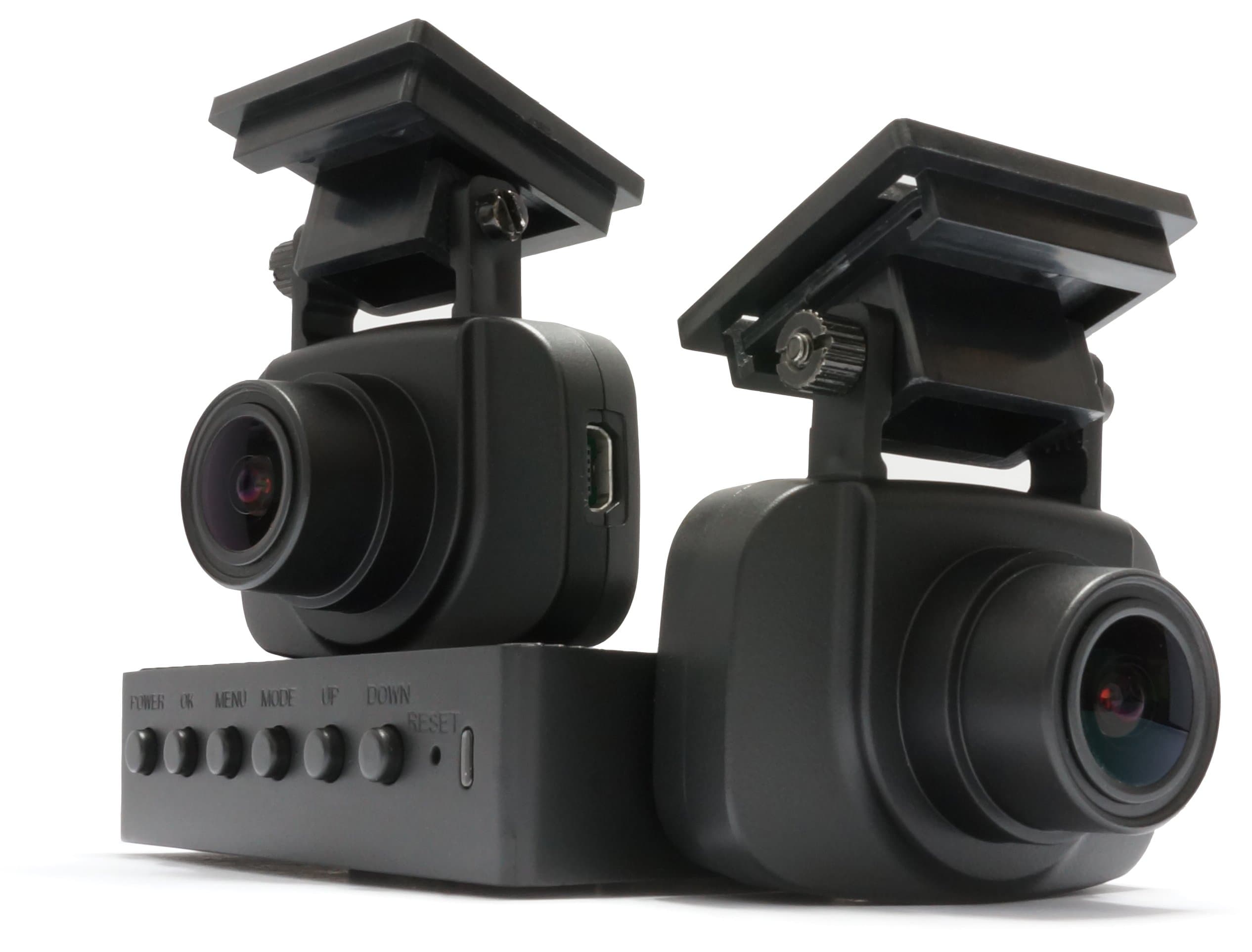 Enforcer DX1 - Detached Front and Rear Dual Channel FullHD 1080p Modular Dash Cam + 16GB microSD Card