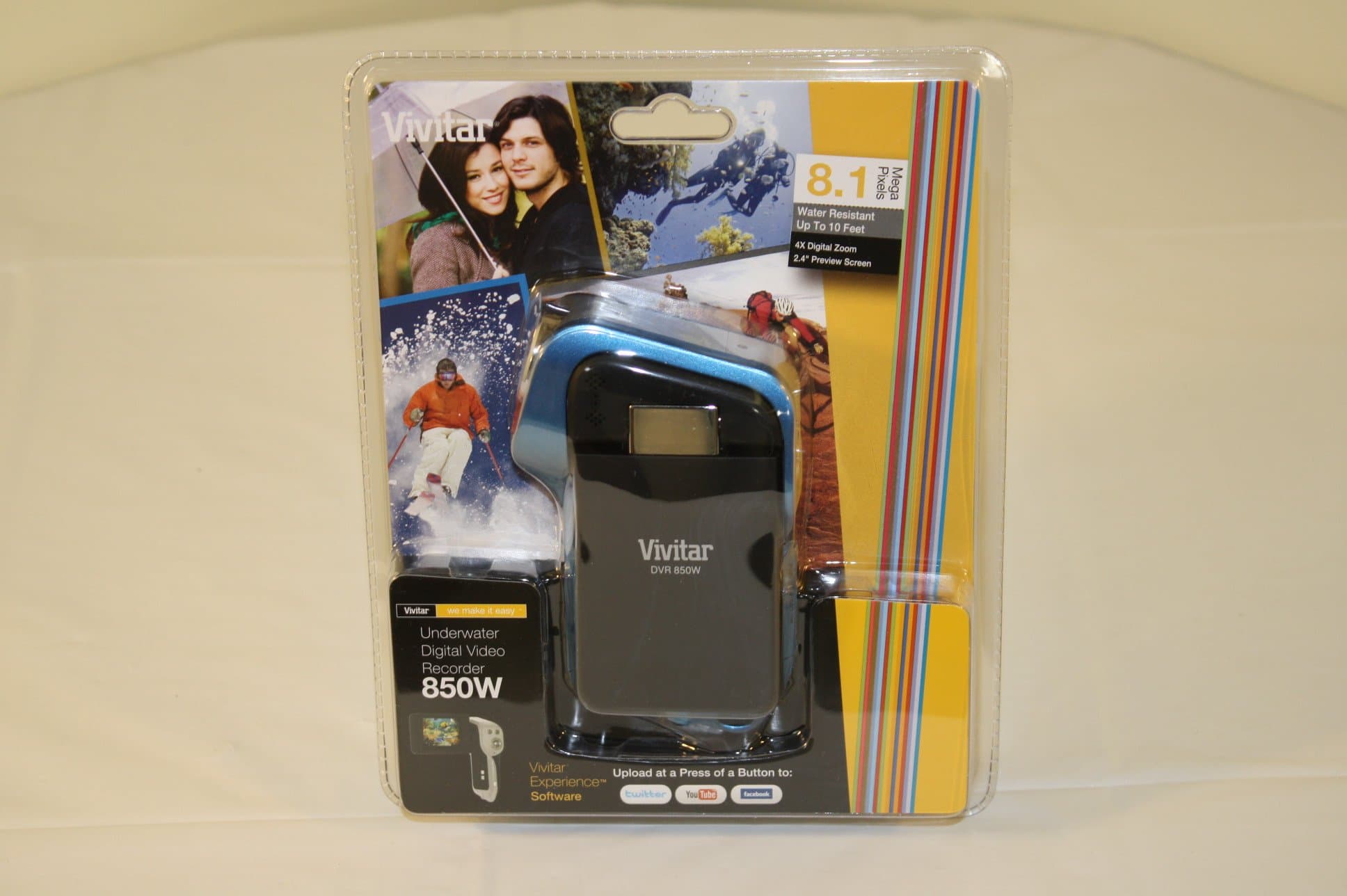 Vivitar DVR850HD-BLUE-PR 2.4" Underwater Digital Video Recorder (Blue)