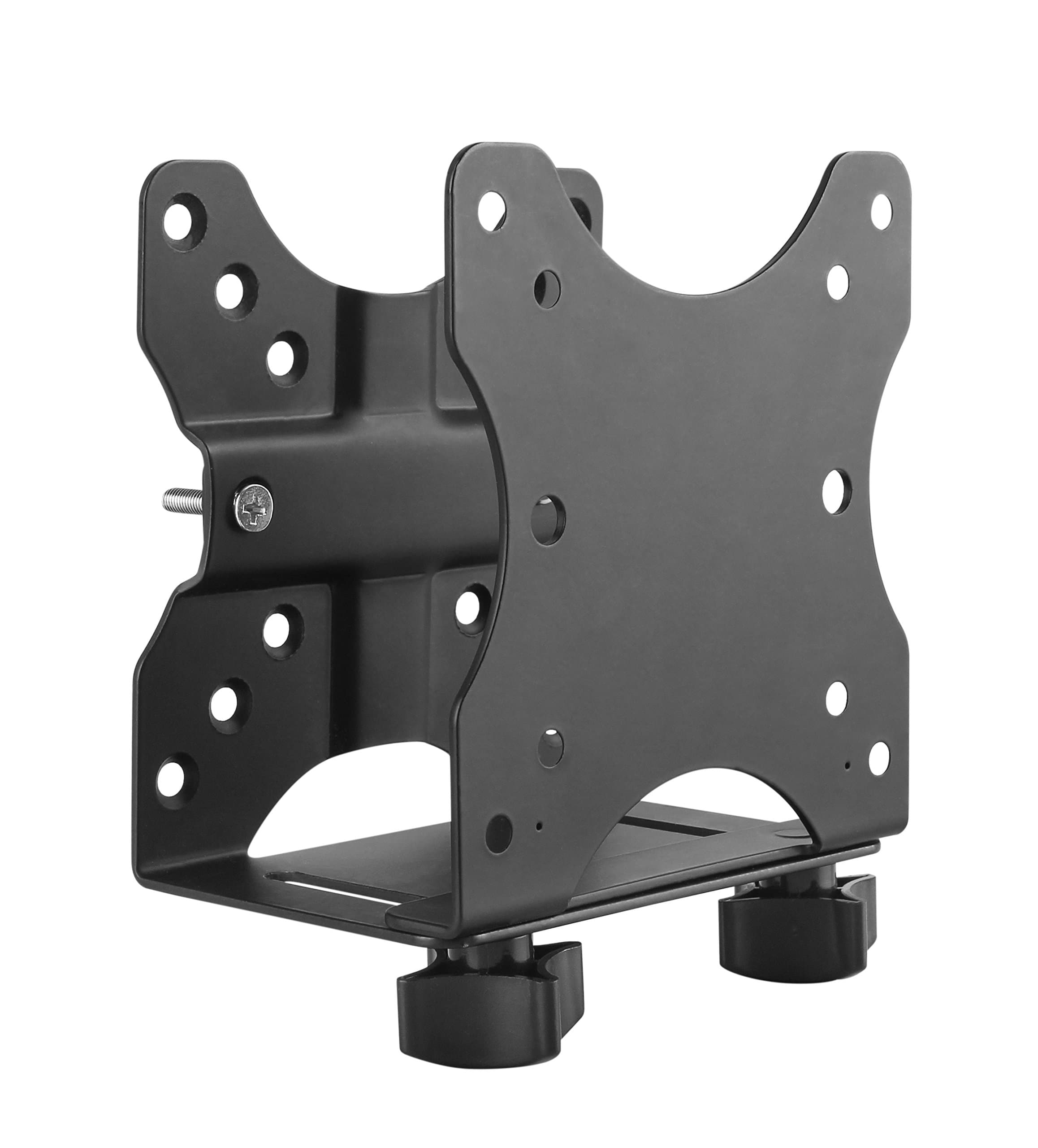 ErgotechFreedom Thin Client Mount VESA Plate, Perfect to mount a Mini PC or Computer, supports CPU's 0.6" - 2.7" wide, 11 lbs. Weight Capacity, Black