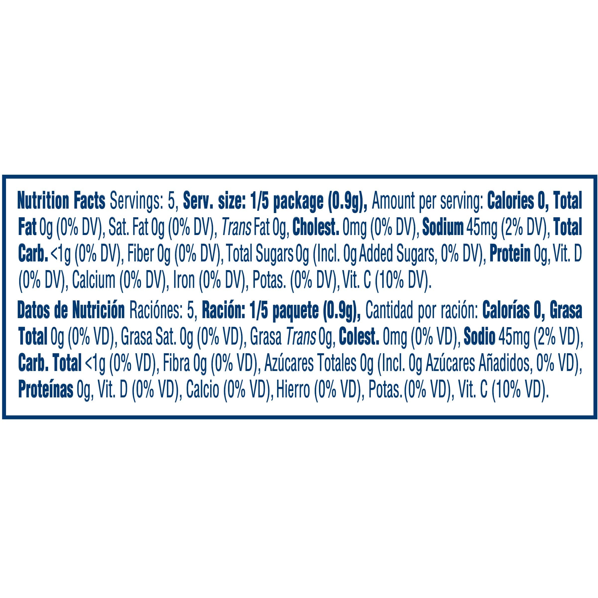 Kool-Aid Aguas Frescas Jamaica Unsweetened Soft Drink Mix, 0.14-Ounce Envelope (Pack of 96)