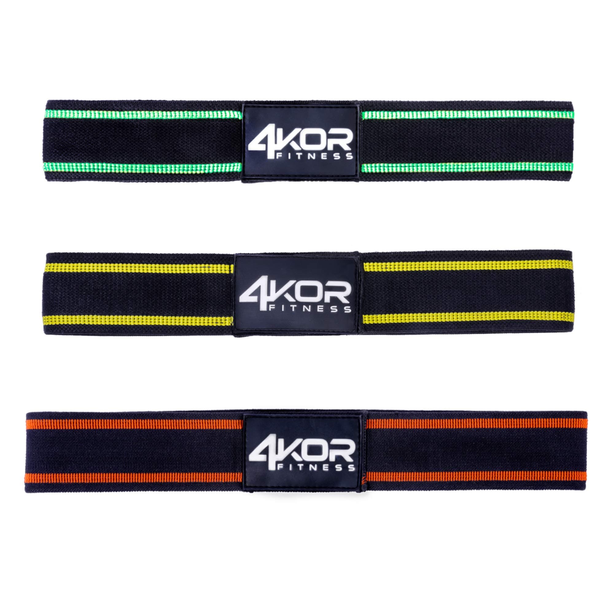 Resistance Loop Band Set by 4KOR Fitness, Perfect for CrossFit, Yoga, Physical Therapy, and Booty Building