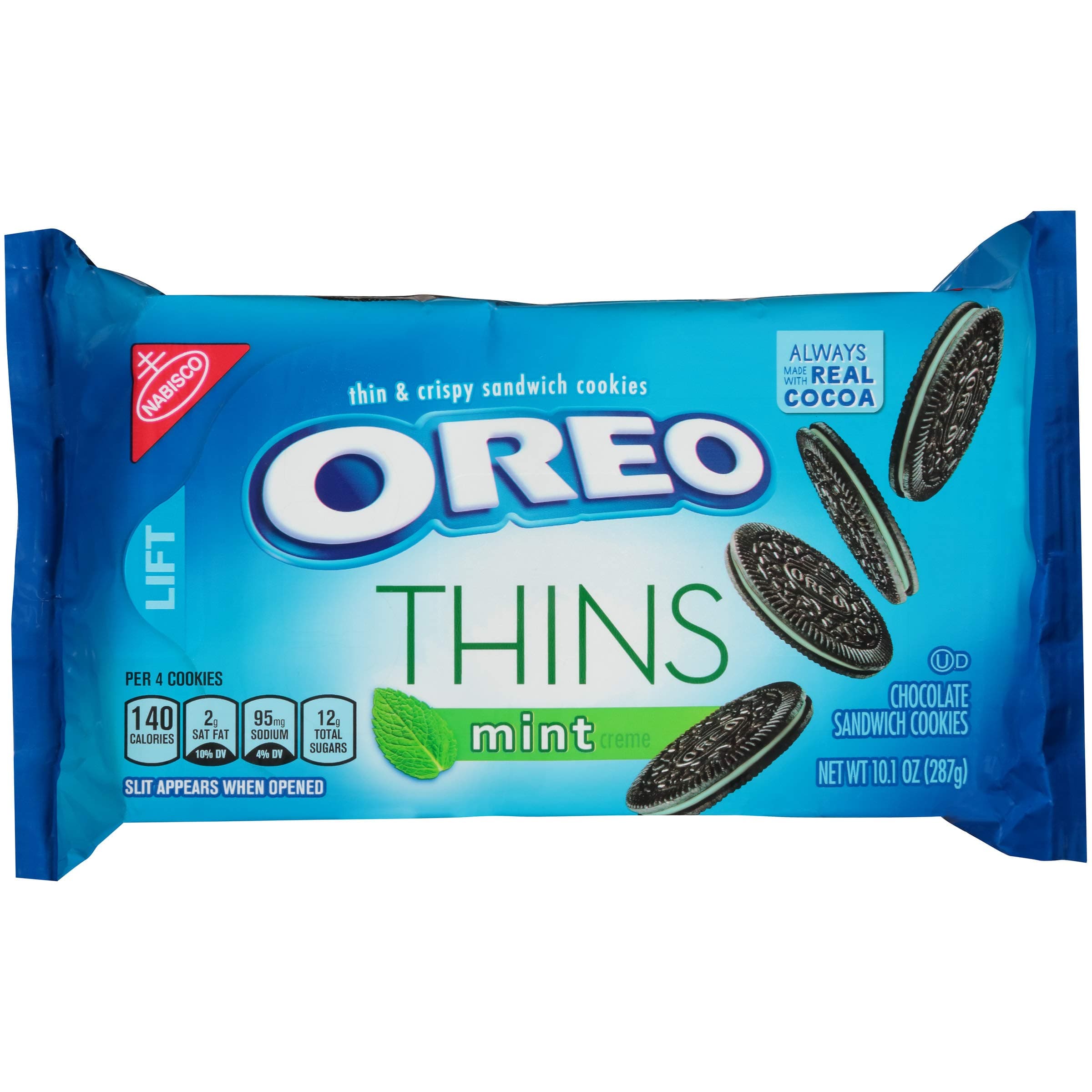 Thins Mint Flavored Creme Chocolate Sandwich Cookies, 10.1 oz