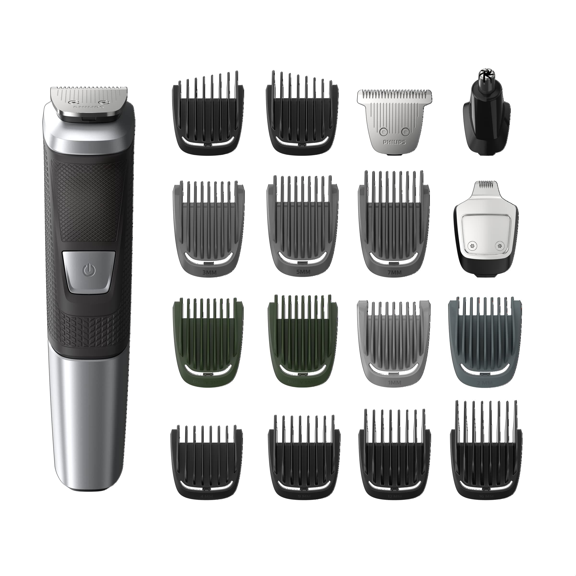 Philips Norelco Multi Groomer MG5750/49-18 piece, beard, body, face, nose, and ear hair trimmer and clipper