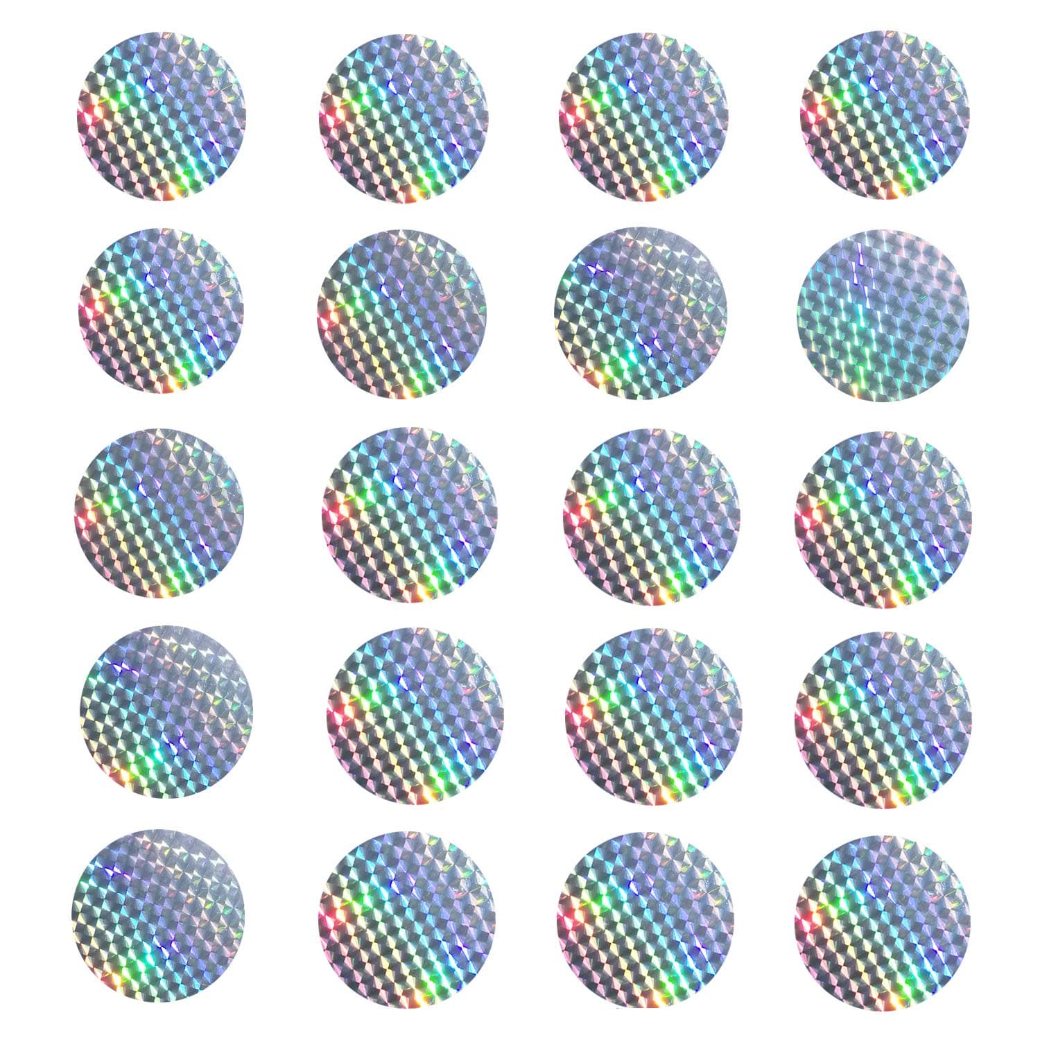 Anti Collision Window Stickers for Birds, Glass Window Decals Clings for Bird Strikes, Stop Birds from Hitting Windows, Circle, 20 Pieces