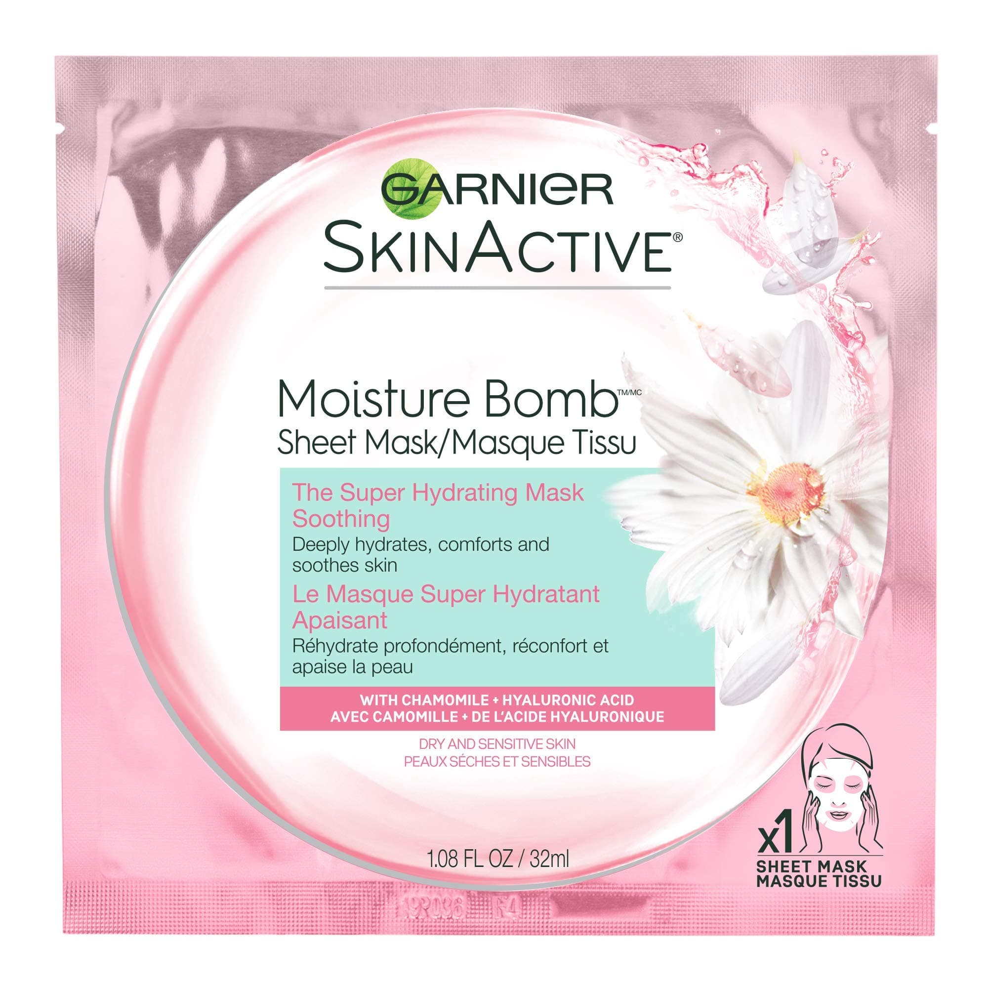 SkinActive Moisture Bomb The Super Hydrating Smoothing Mask, 1.08 F