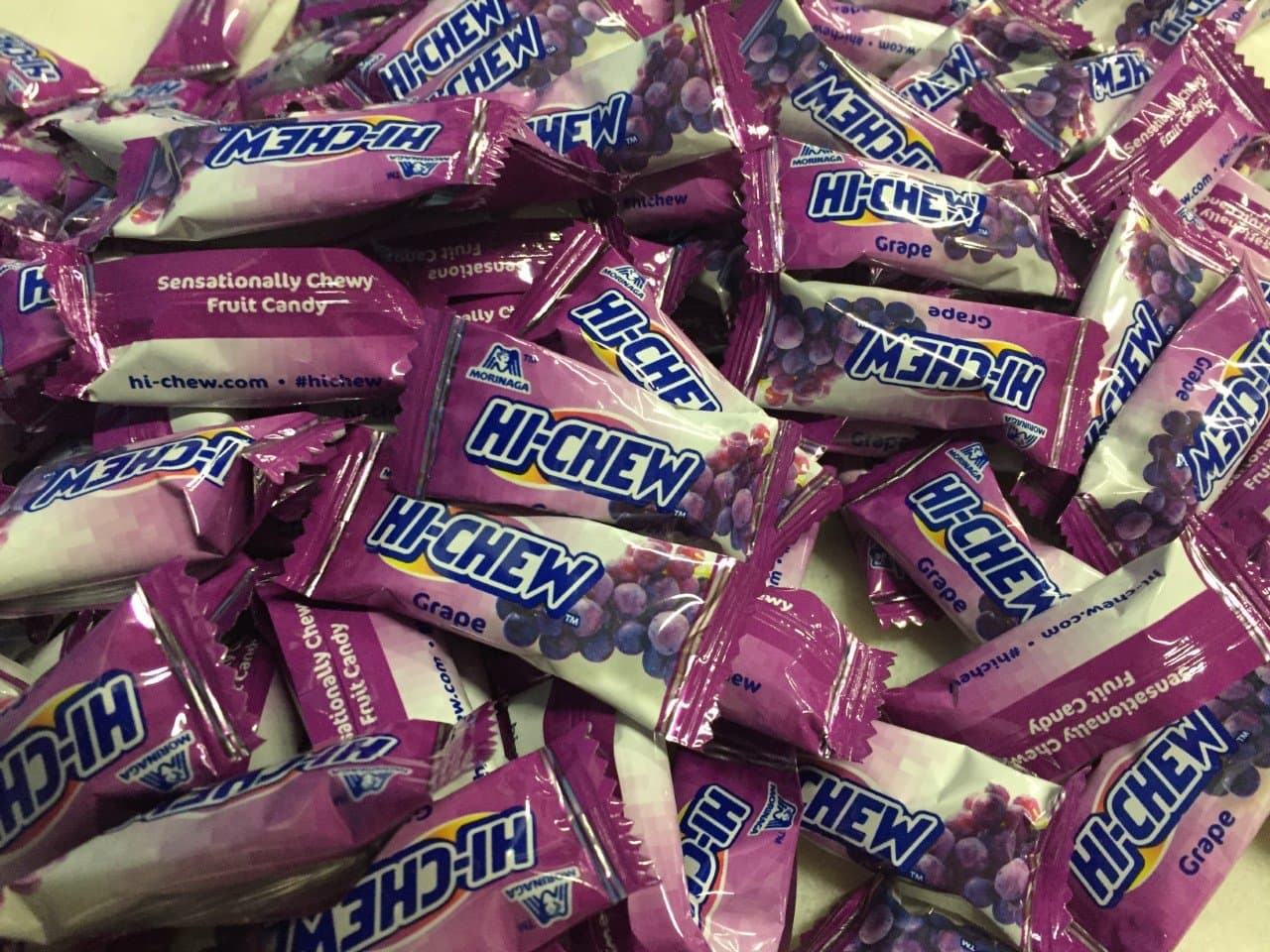 Hi-Chew - Soft and Chewy Candy from Japan Individually Wrapped Single Flavor - Two Full Pounds Bulk Wholesale (Grape)