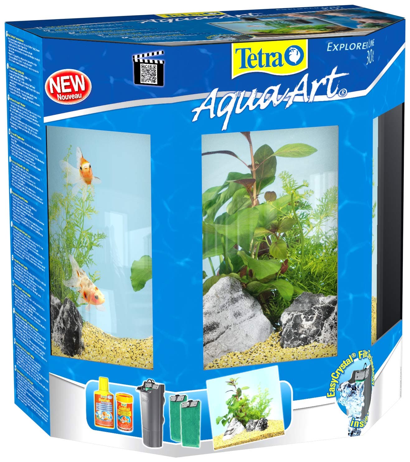 Tetra Aquarium AquaArt Explorer Line LED Complete Set Fish Tank, 30 Litre