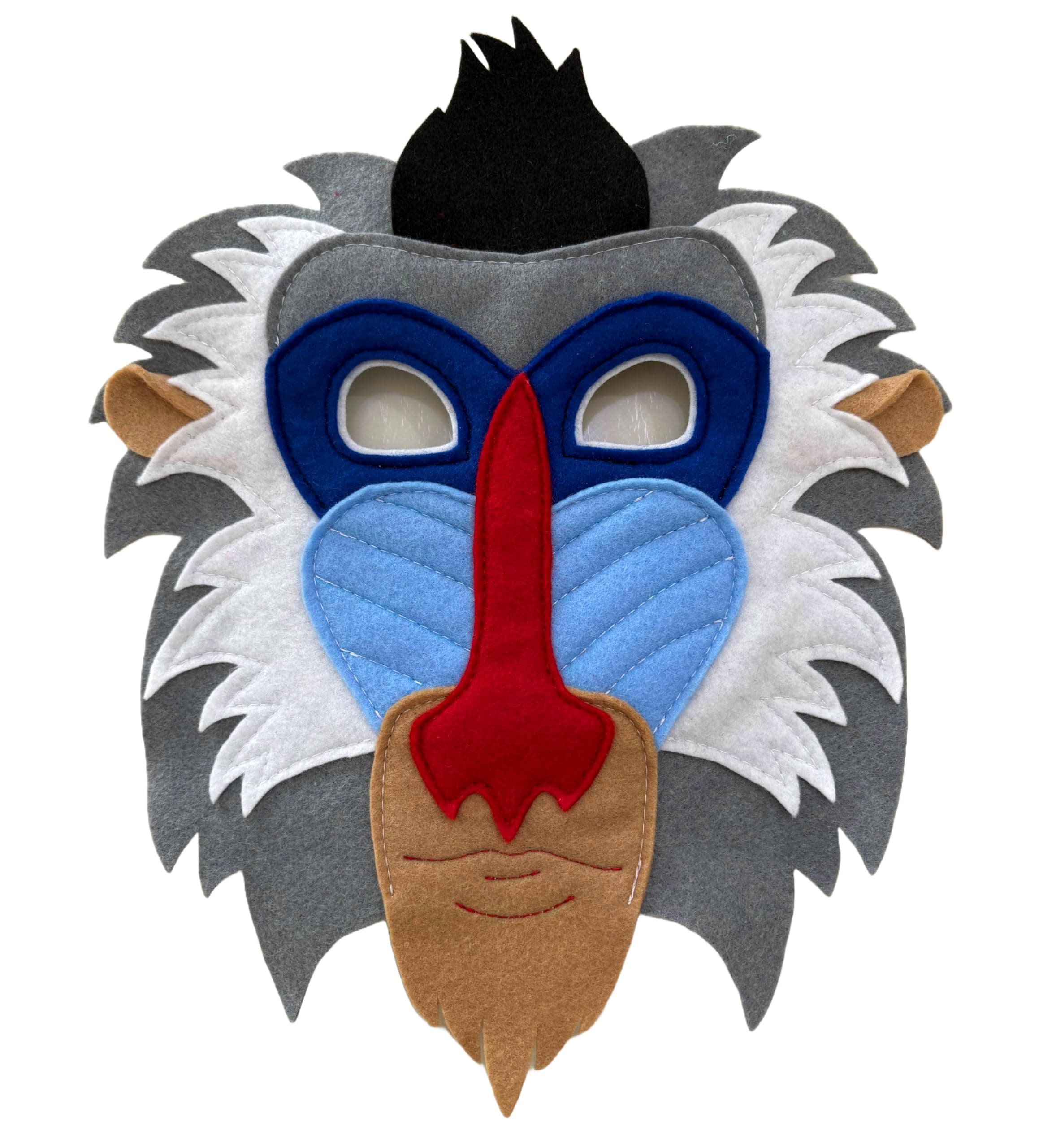Monkey Costume Mask book day Mandrill, child and adults sizes Theatre Character