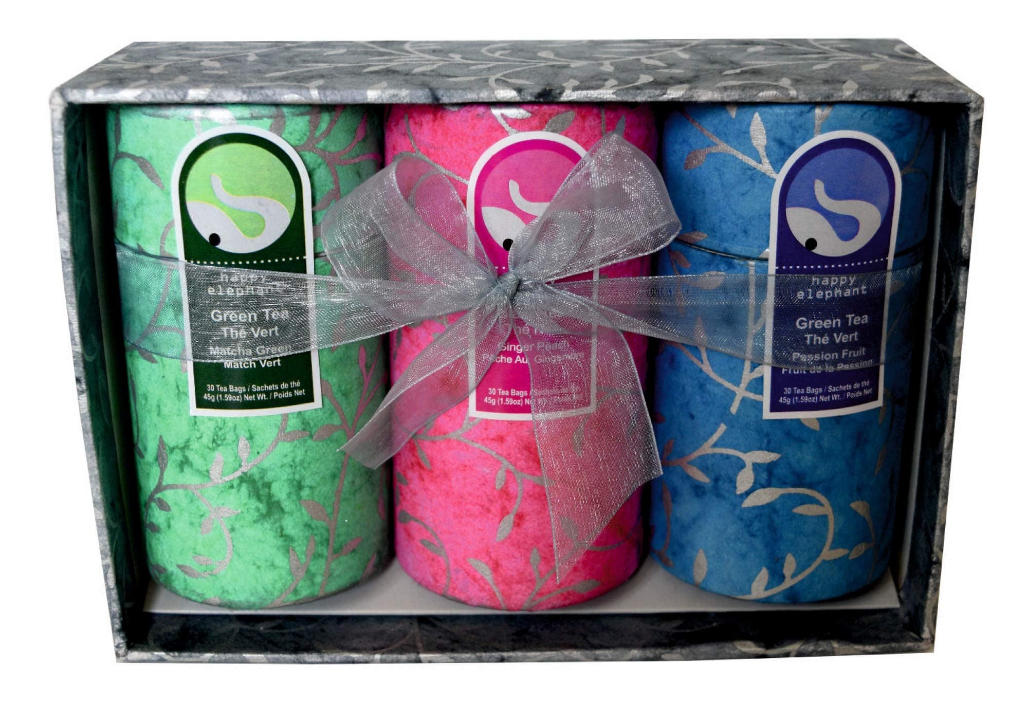 Happy Elephant 3 Assorted Flavours Gift Box for Different Occasions & Moods of The Day - 90 Tea Bags (135 gm)