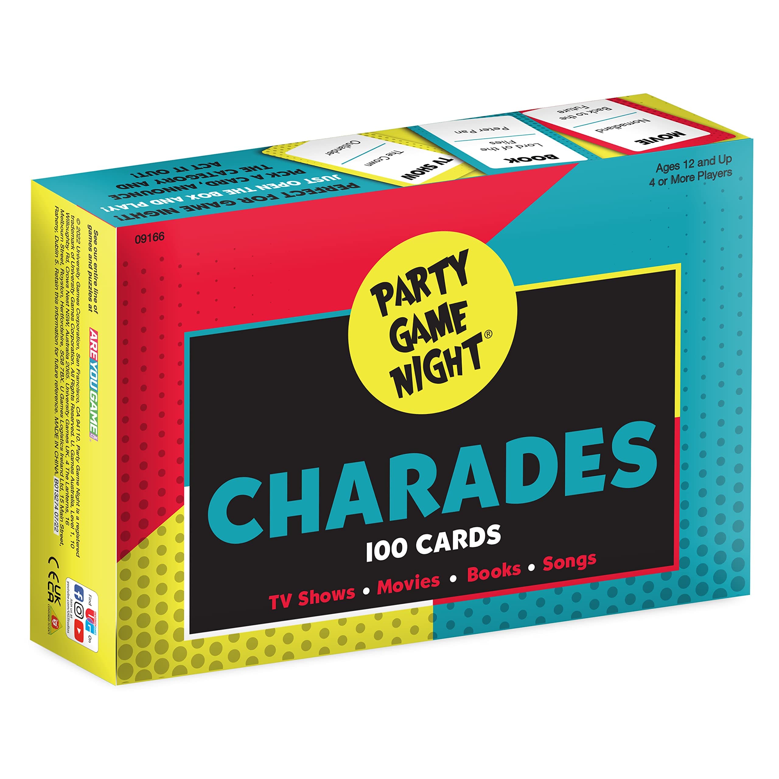 Party Game Night Charades Card Game, Ages 12 and Up