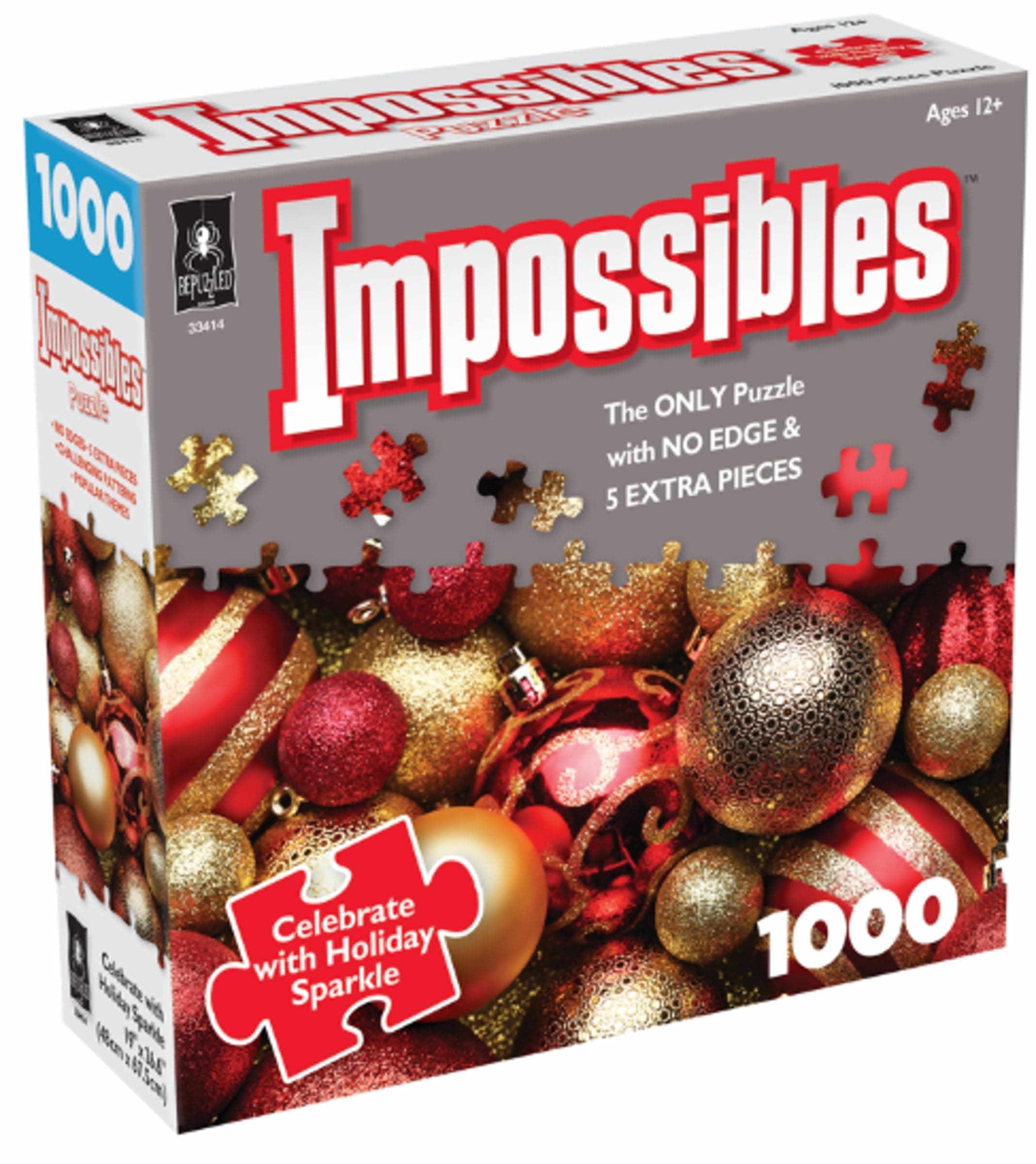 Impossibles Puzzles: Impossibles Holiday Sparkle Challenging Puzzles with a Twist for Advanced Puzzlers Ages 15 and Up