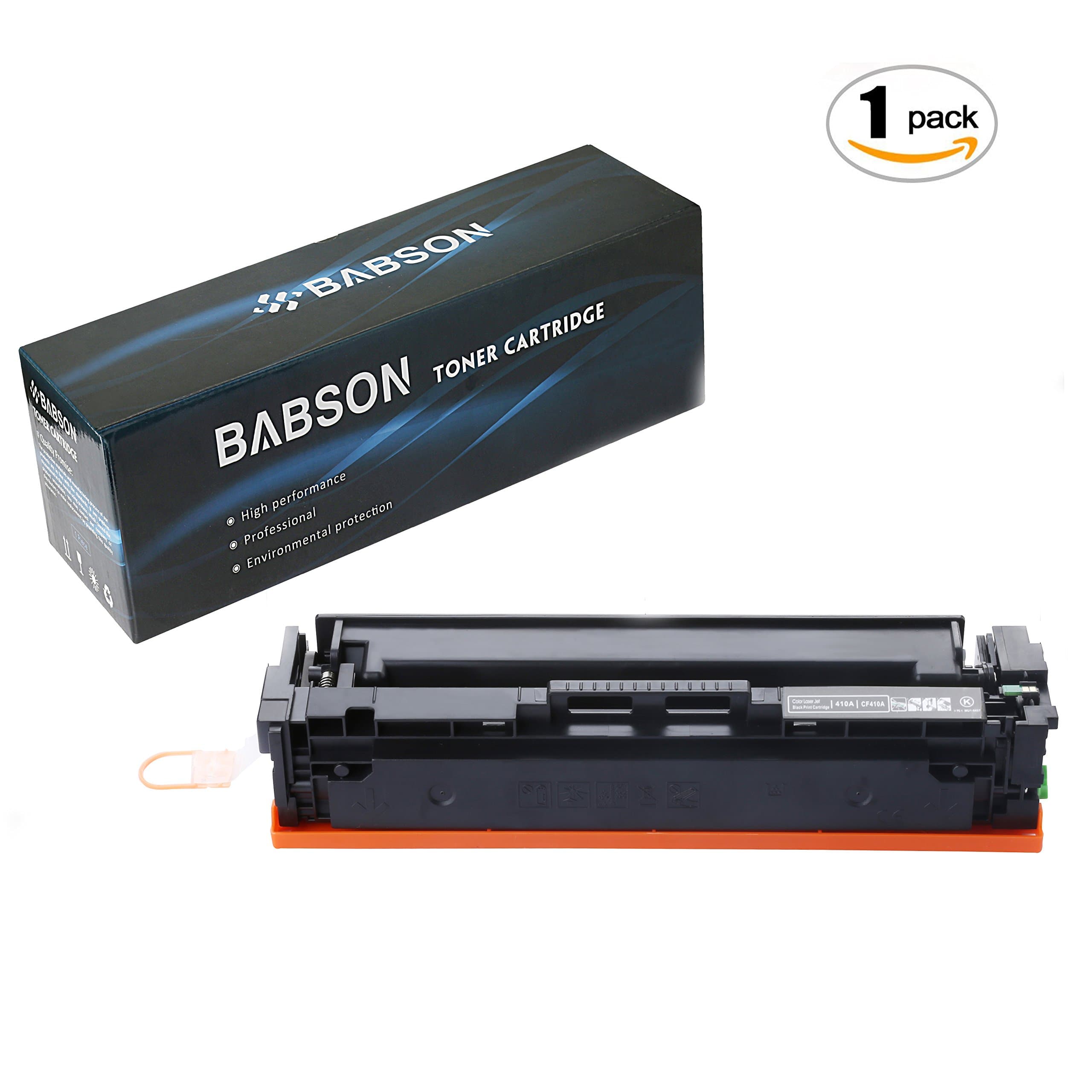 BABSON Compatible HP 201X CF400X HP 201A CF400A High Yield Toner Cartridge use for HP Color LaserJet Pro MFP M277dw M277n M252dw M252n, 1 Pack(Black)