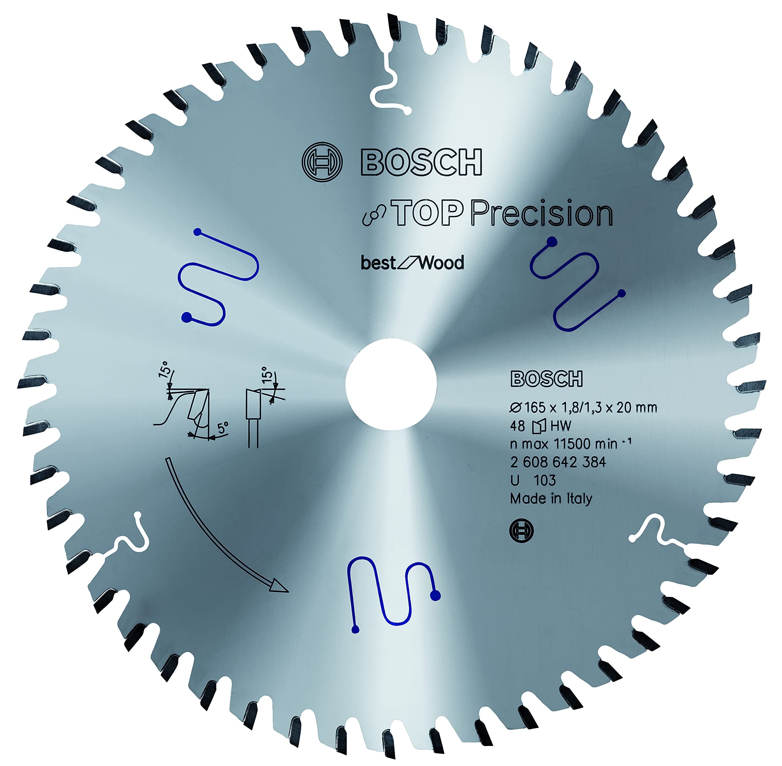 BOSCH2608642386 Circular Saw Blade Top Precision Best for Wood