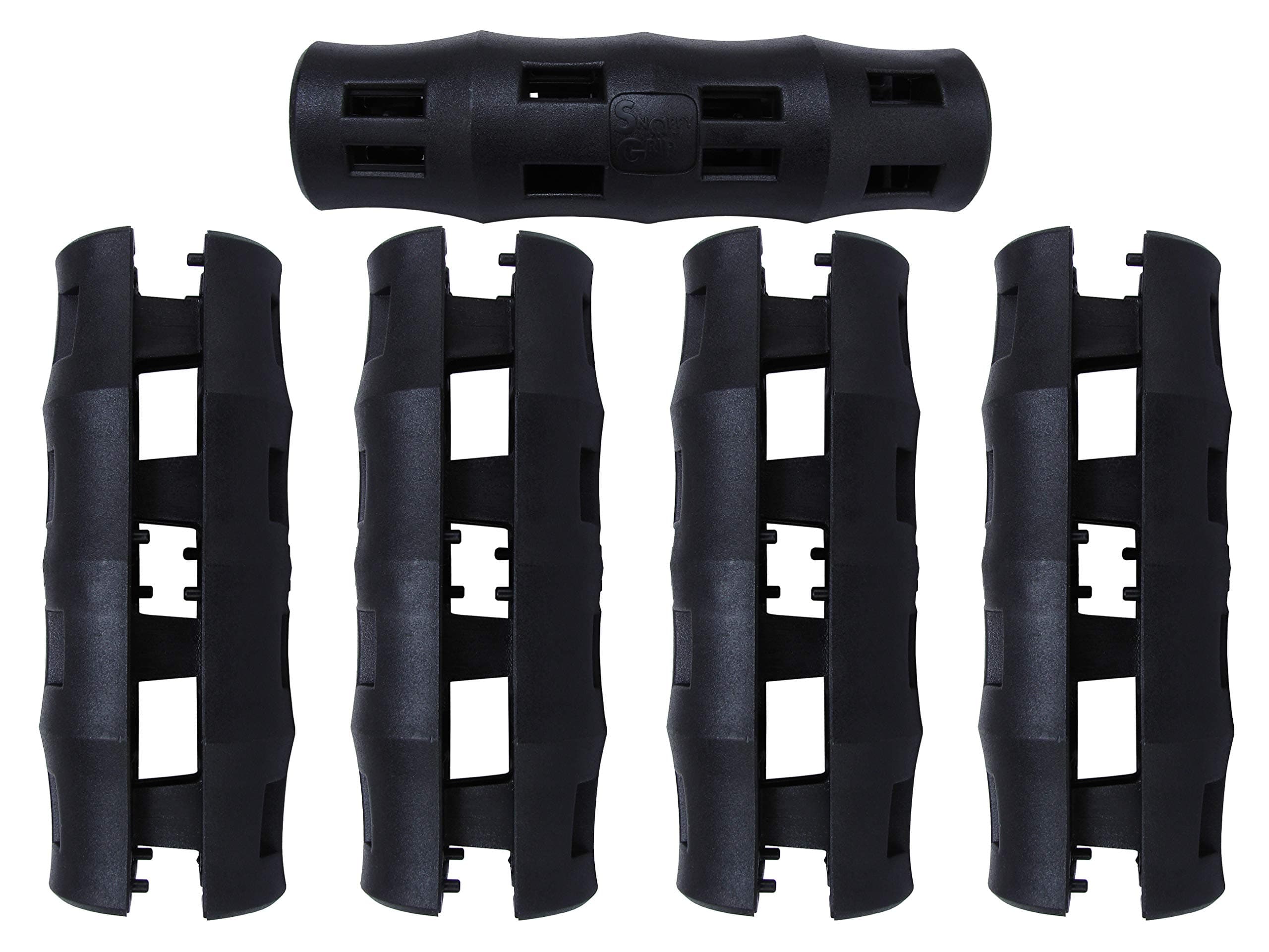 Bucket Handle Replacement Grip, Ergonomic, Oversized, Black, 5 Pack