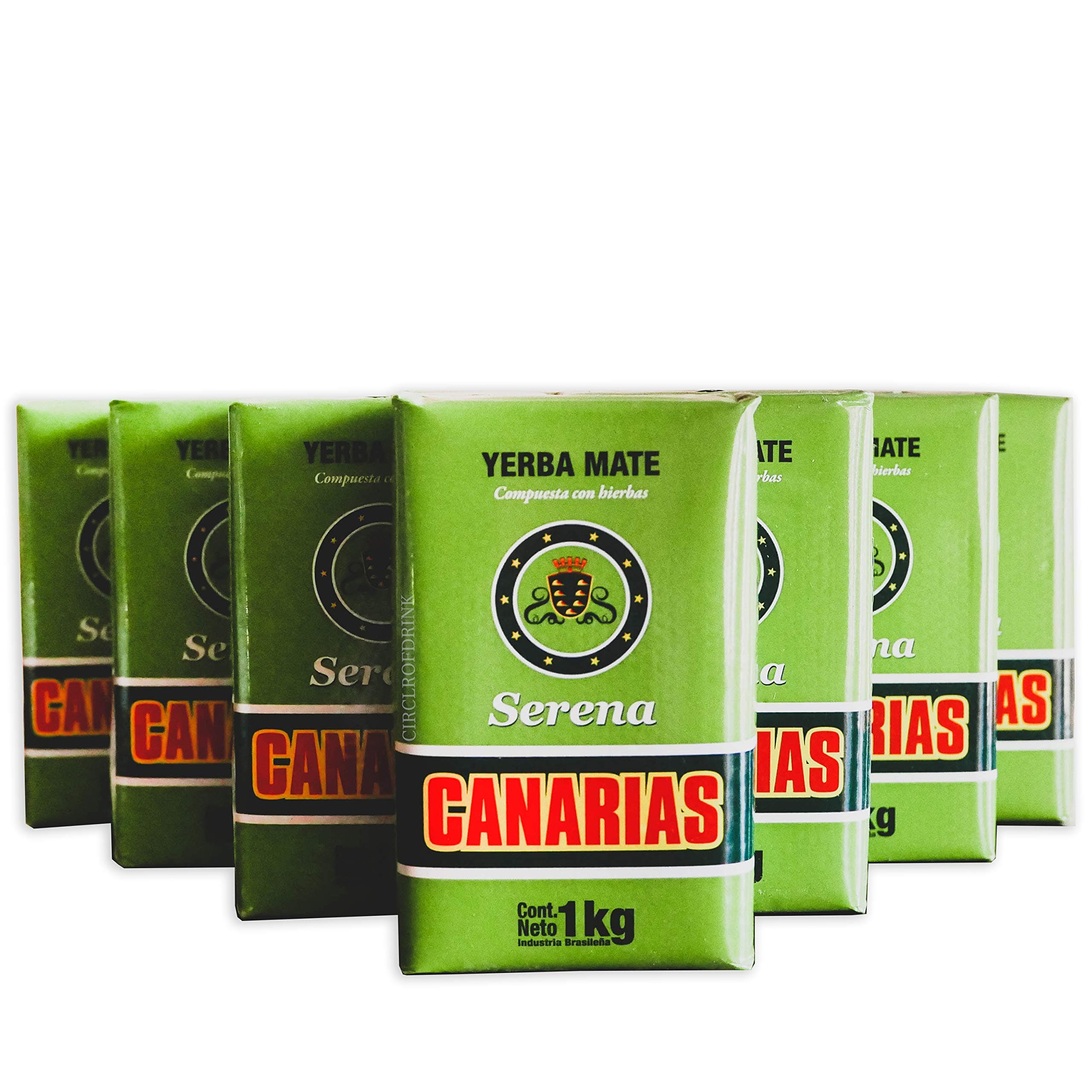 Canarias Serena Yerba Mate Tea - 10 KG Combo Pack - 22 LBS - Gourmet Brazilian/Uruguayan Blended Mate with Calming Floral Herbs
