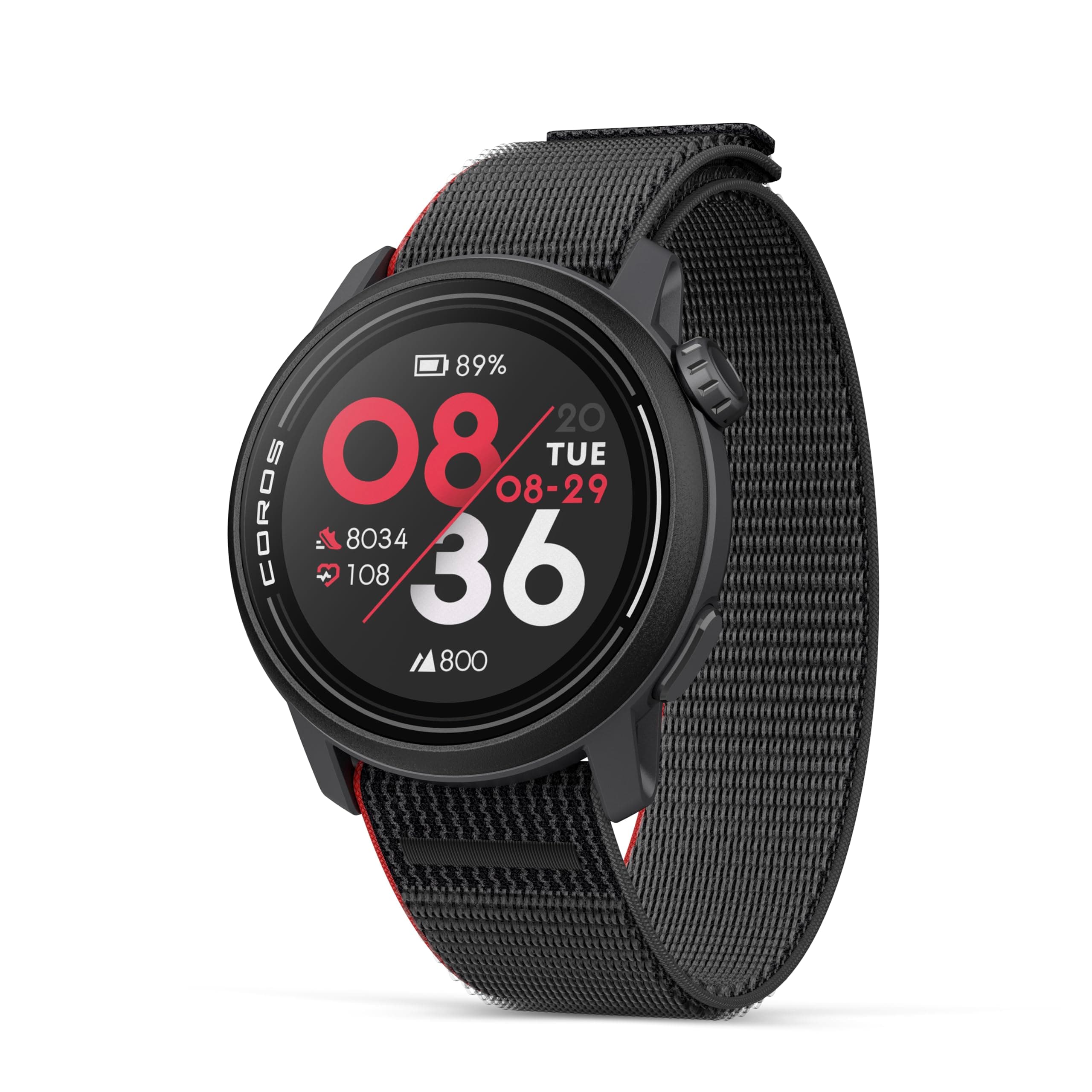 COROS PACE 3 GPS Sport Watch, Lightweight Running Watch, 17-Day Battery Life, Accurate GPS, Heart Rate Monitor, Navigation, Sleep Tracking, Training Plan, Run, Bike, and Ski (Ink Nylon)