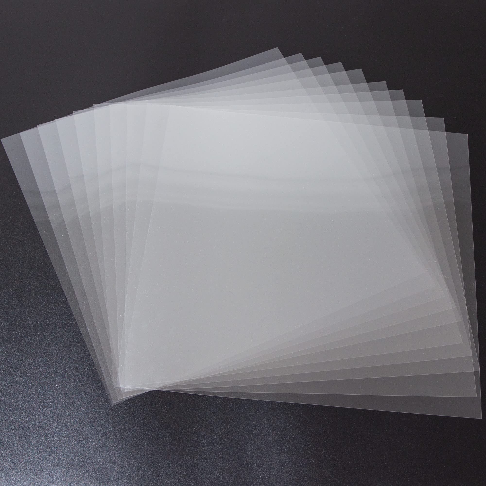 7 Mil Blank Mylar Stencil Sheet (10Pcs),12 x 12 Inch Clear Plastic Sheets