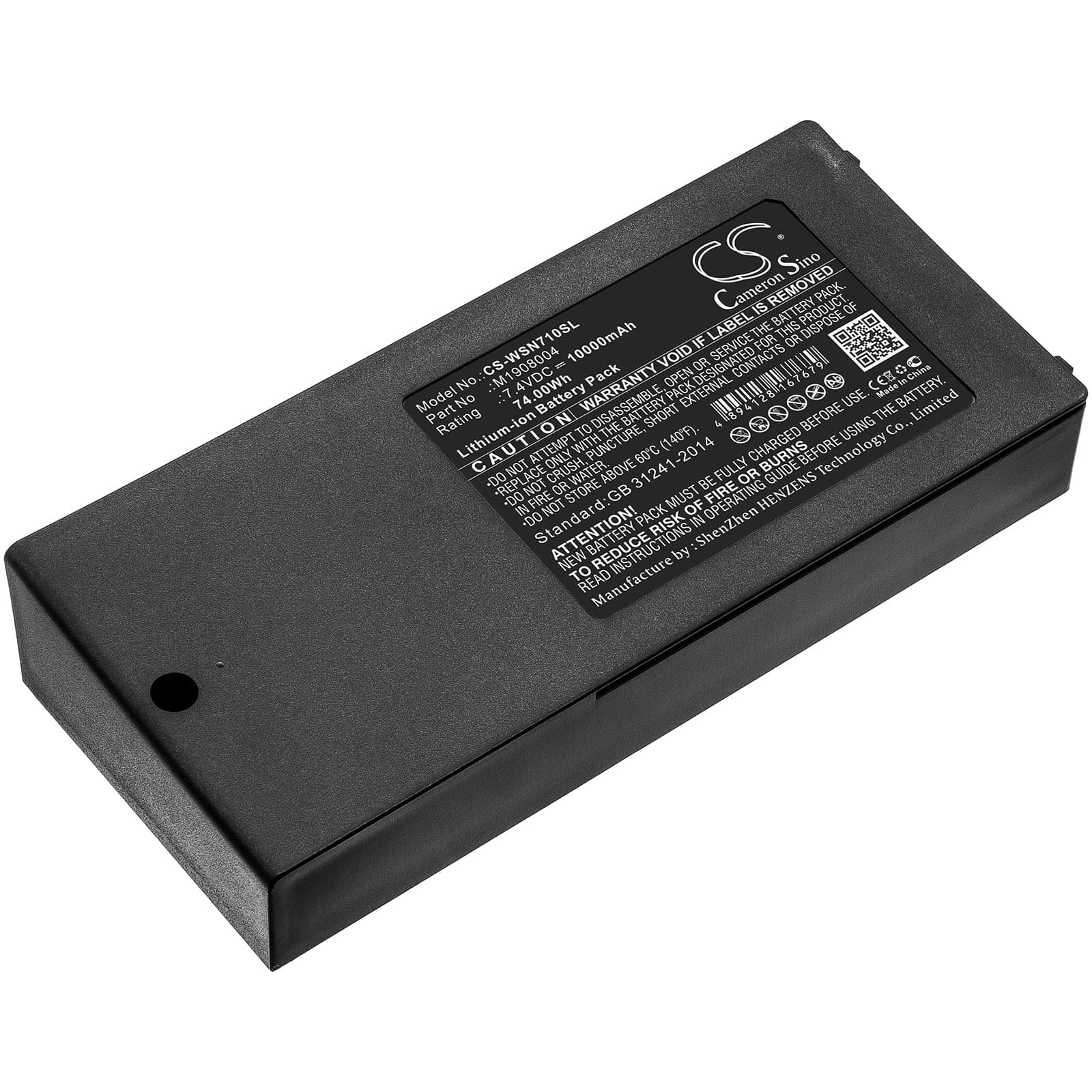 Replacement Battery for Owon MSO7062TD/MSO7062TD-V/MSO7102TD/MSO7102TD-V/MSO8102T-V/MSO8202T/MSO8202T-V/PDS8202T/Powers MSO Oscilloscopes,PN:M1908004,10000mAh