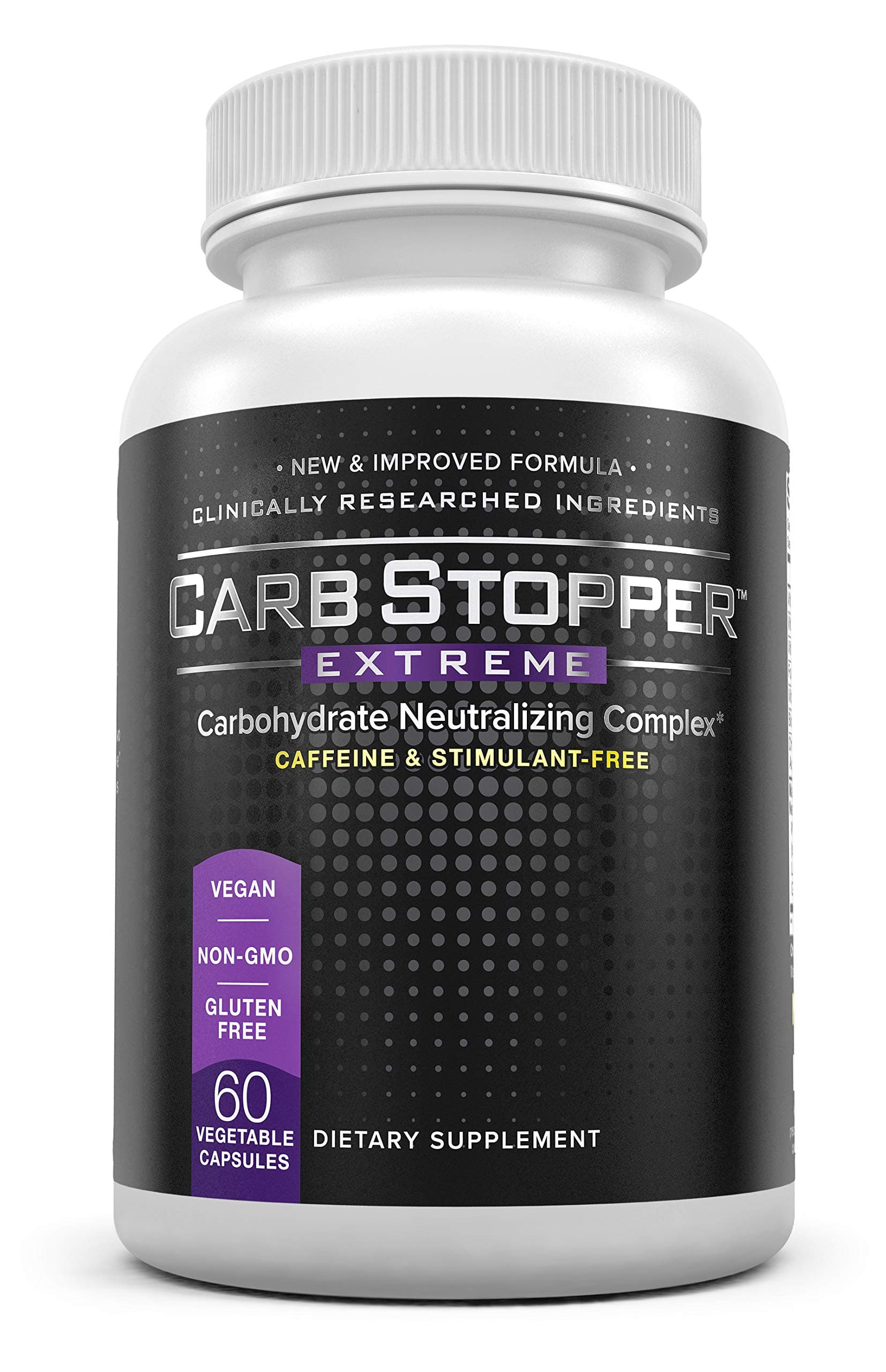 CARB STOPPER EXTREME - High Performance Carbohydrate & Starch Blocker Formula/Diet, Fat Loss, Slimming Supplement with White Kidney Bean Extract.