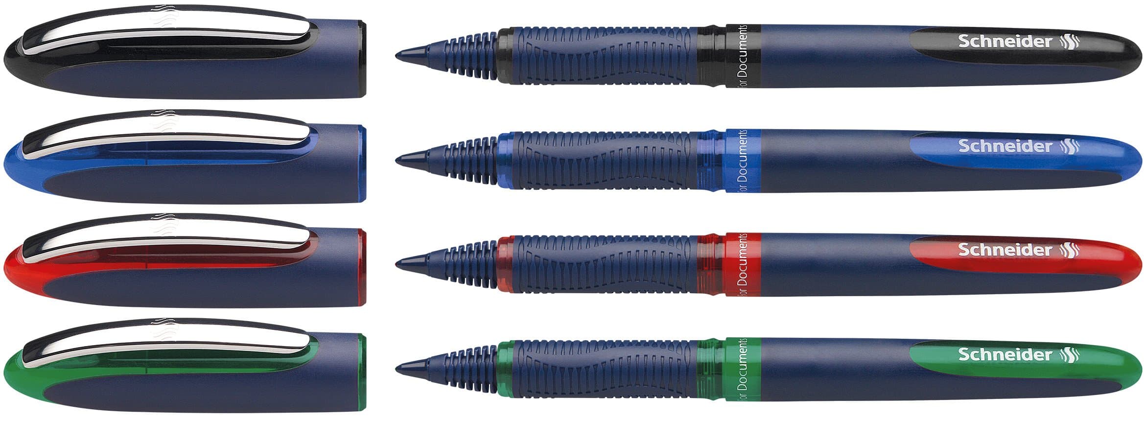 SCHNEIDER One Business - 0.6 mm, 4 pcs, assorted colours - Rollerball pens set