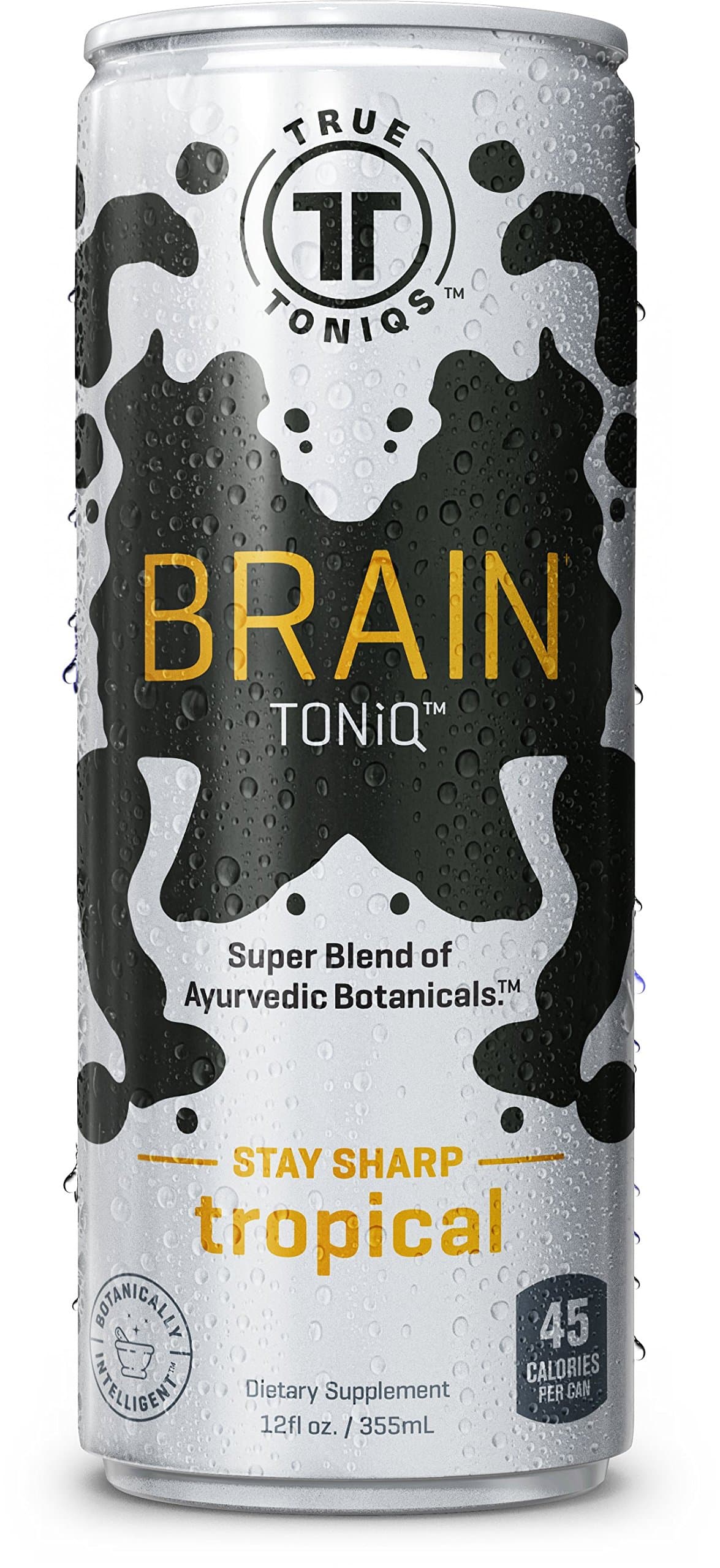 TRUE TONiQS Brain Toniq, Tropical, 12 Ounce (Pack of 12)