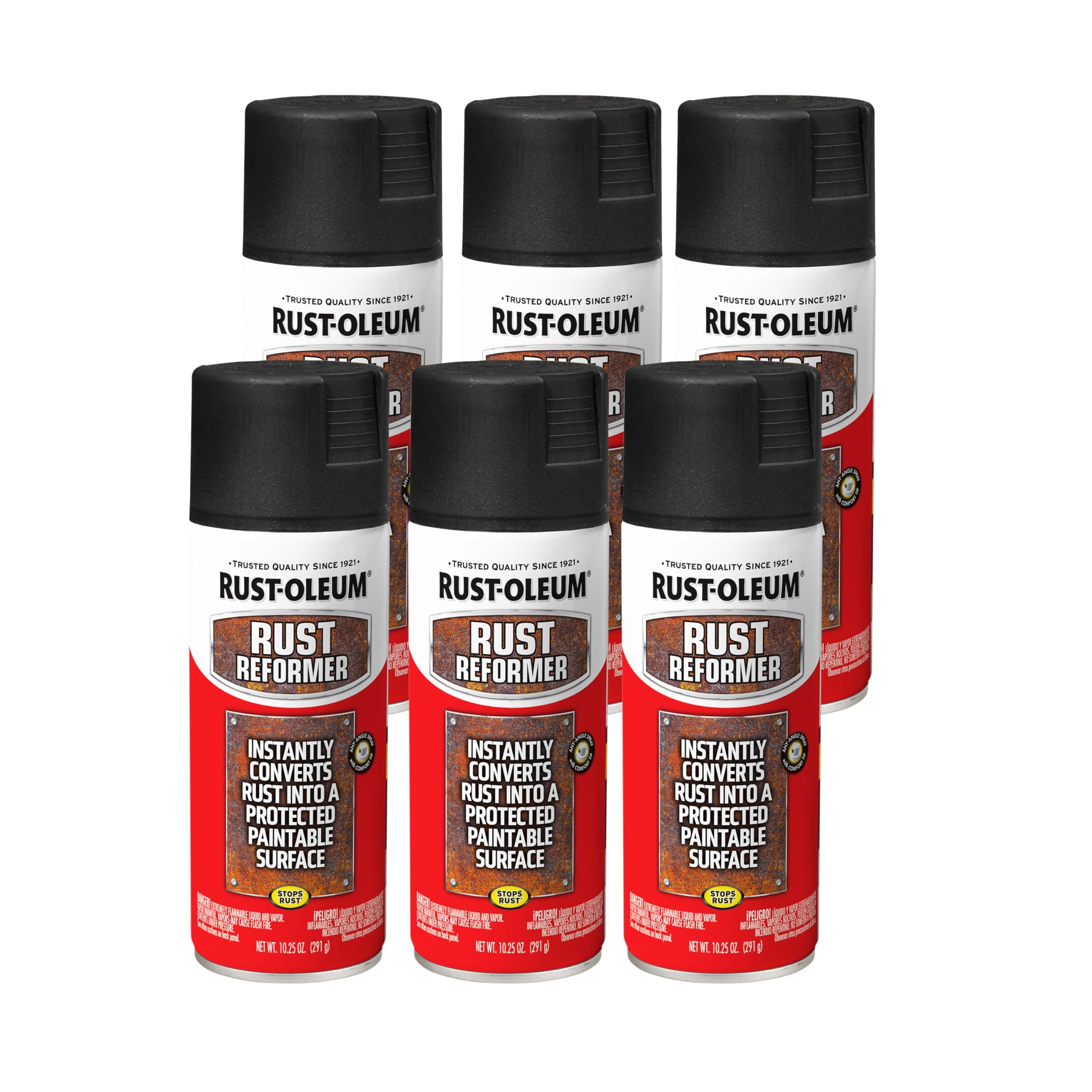 Rust-Oleum 248658-6 PK サビリフォーマースプレー 10.6オンス ブラック 6個パック