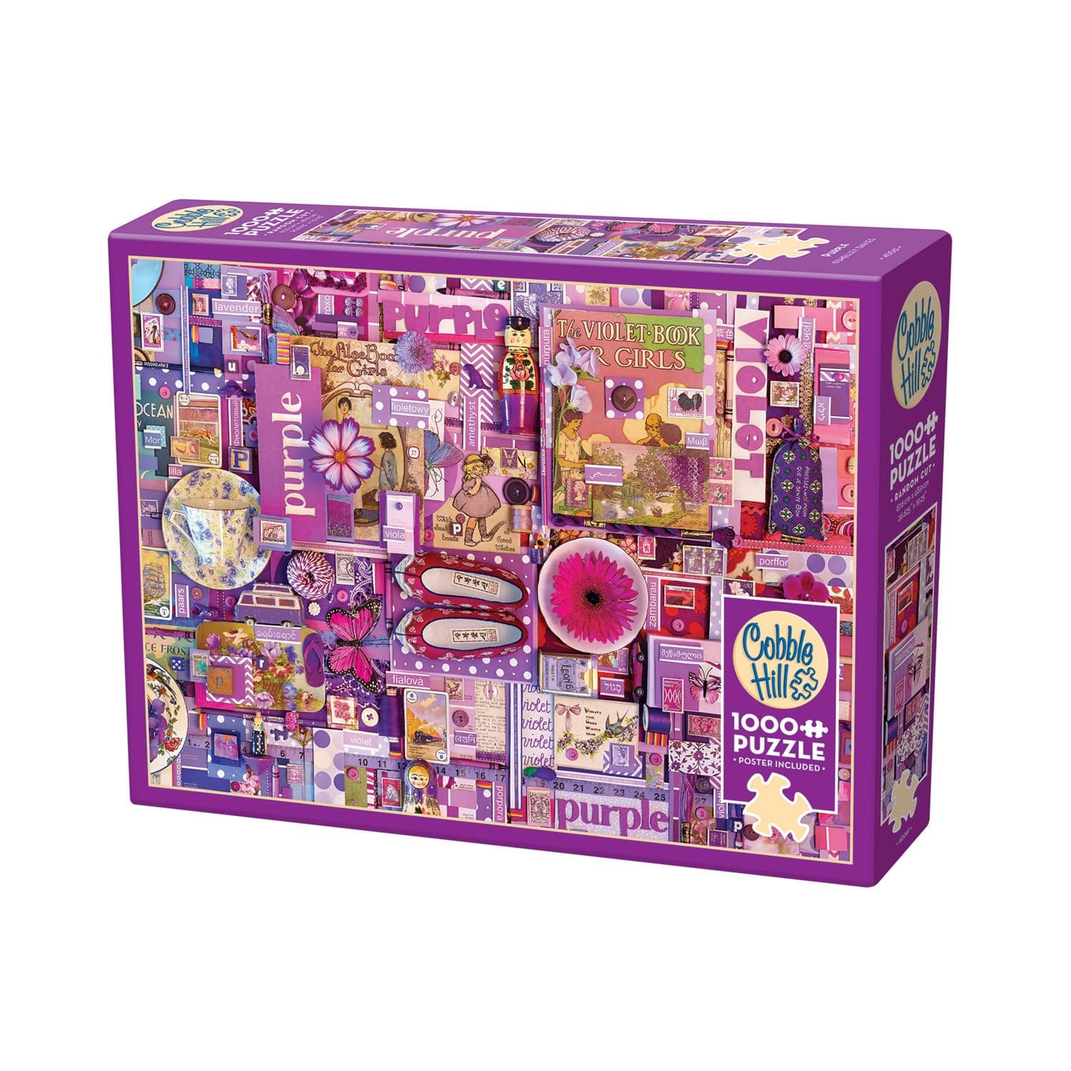 1000 Piece Puzzle - Purple - Sample Poster Included