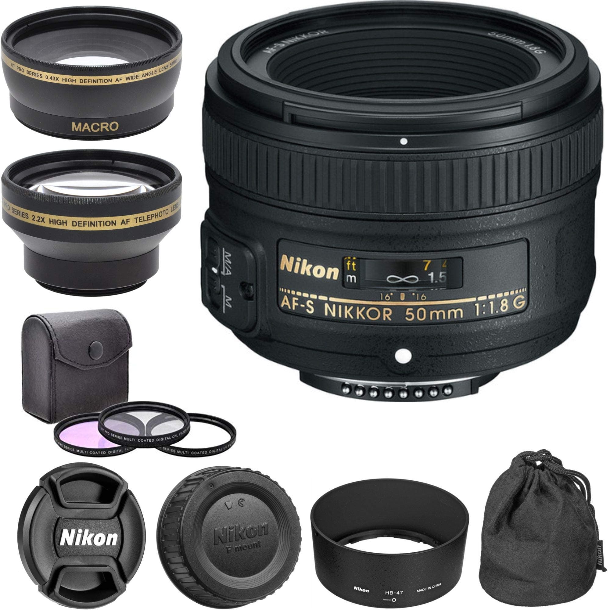 AF-S NIKKOR f/1.8G Lens - 50 mm"Classic Bundle"