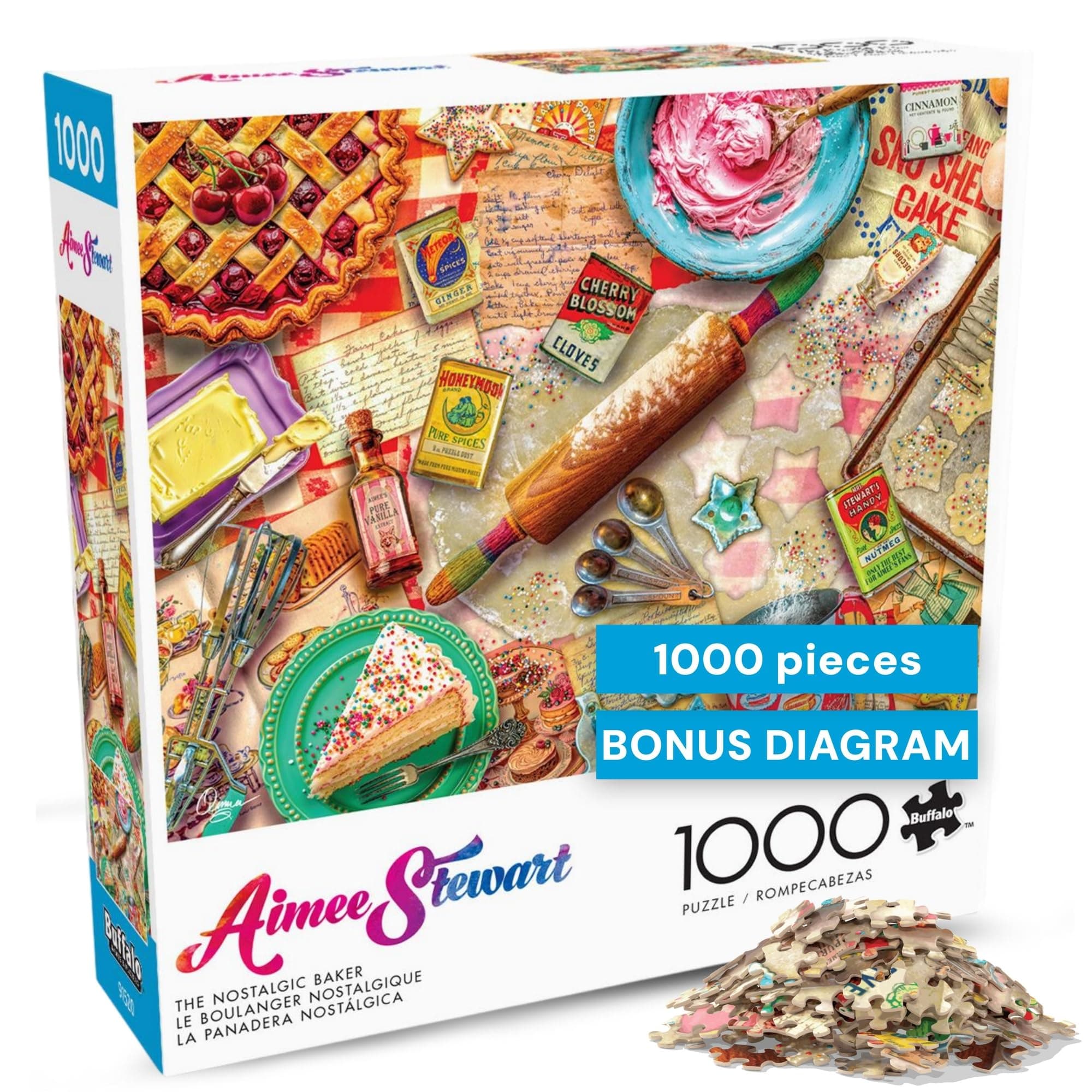 Buffalo Games - Aimee Stewart - The Nostalgic Baker (2024) - 1000 Piece Jigsaw Puzzle for Adults -Challenging Puzzle Perfect for Game Nights - Finished Size is 26.75 x 19.75