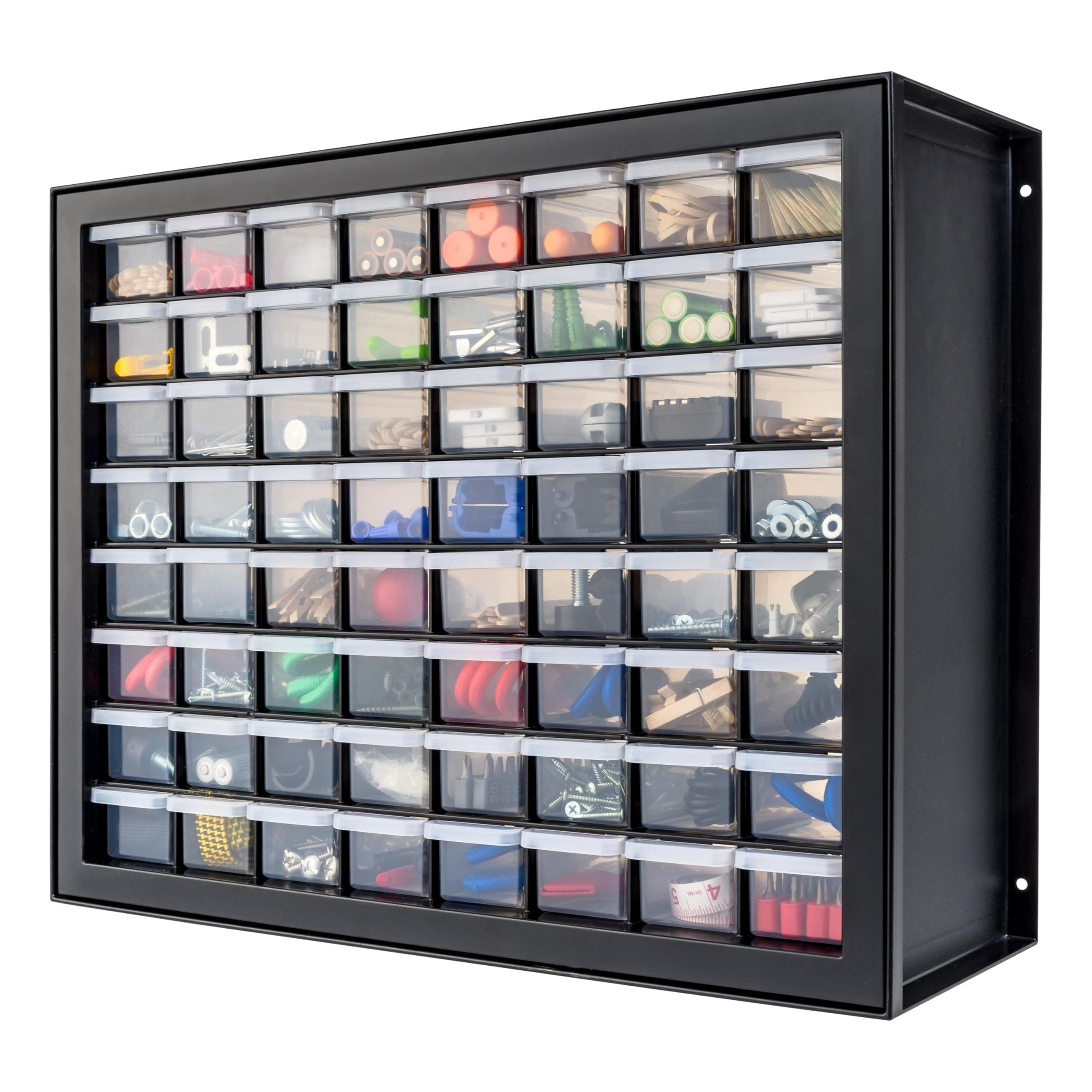 IRIS USA, Inc. Iris Usa Parts And Hardware Cabinet, 64 Drawers, Black