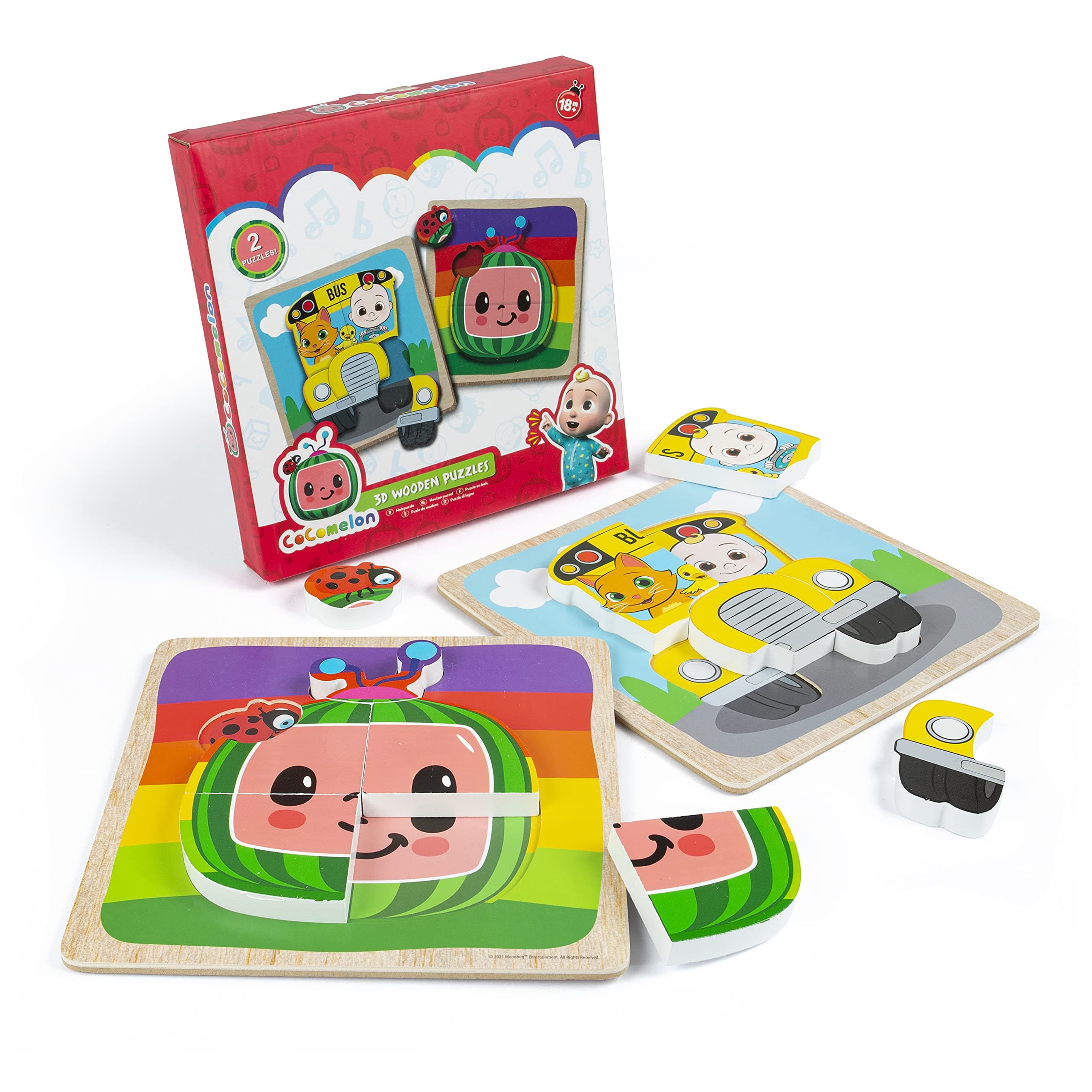 CoComelon2 X 3D Wooden Puzzles – Early Development & Activity Toys - CoComelon Toys - CoComelon Puzzle - Wooden Puzzles - Baby Toys - Jigsaws For Children age 2