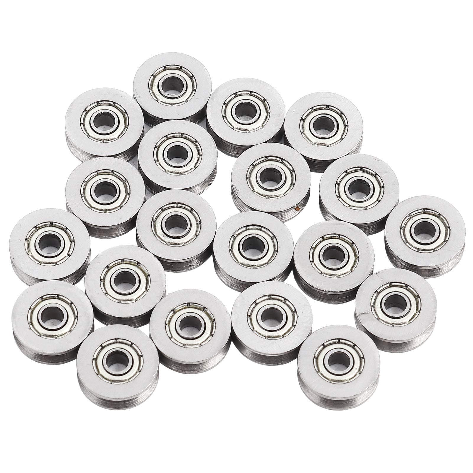 Respicefinem Roulement Bille Linear Bearings And Rails 9.0×7.0×1.0 20Pcs V623Zz V Bearing Pulley For Rail Track Linear Motion System 3X12X4Mm Pulley Linear Bearings And Rails