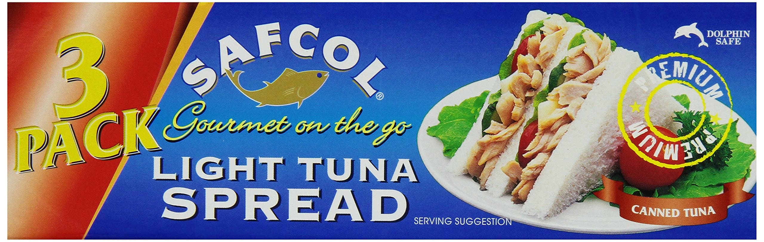 SAFCOL Gourmet on the Go Chunk Light Tuna Spread, 3.4-Ounce Cans (Pack of 24)