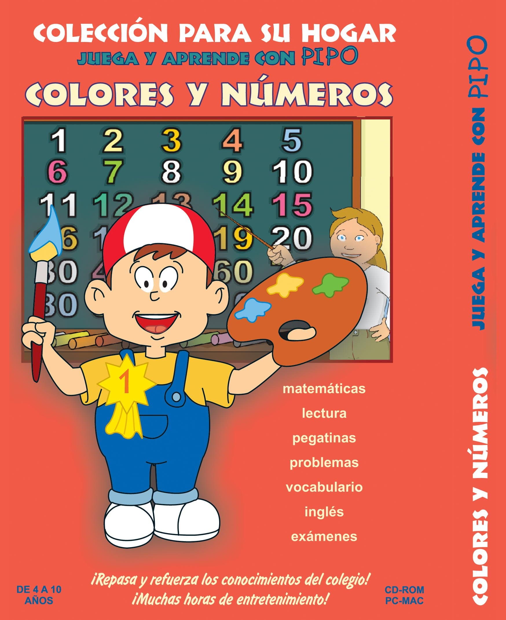 Learn and Play in Spanish with Pipo About Colors and Numbers. Ages: 4-10. Juega Y Aprende Con Pipo: Colores Y Numeros