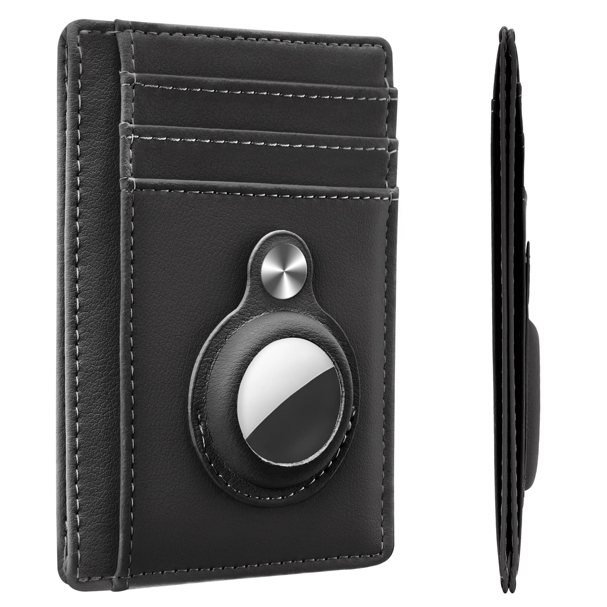 Slim Minimalist Front Pocket Air Tag Wallet, RFID Blocking Card Holder Wallet with Airtag Holder