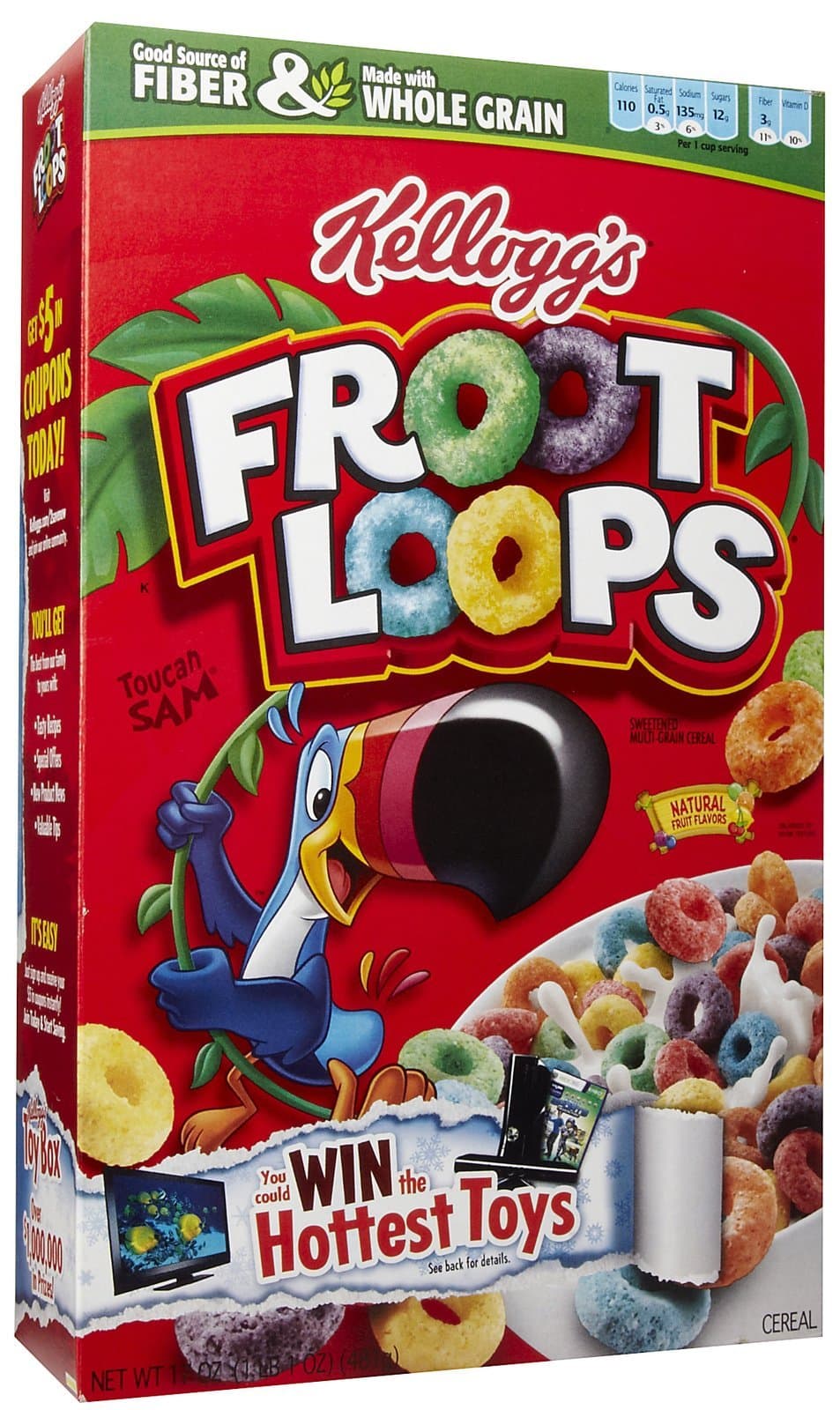 Kellogg's Froot Loops Cereal 17 oz (Pack of 12)