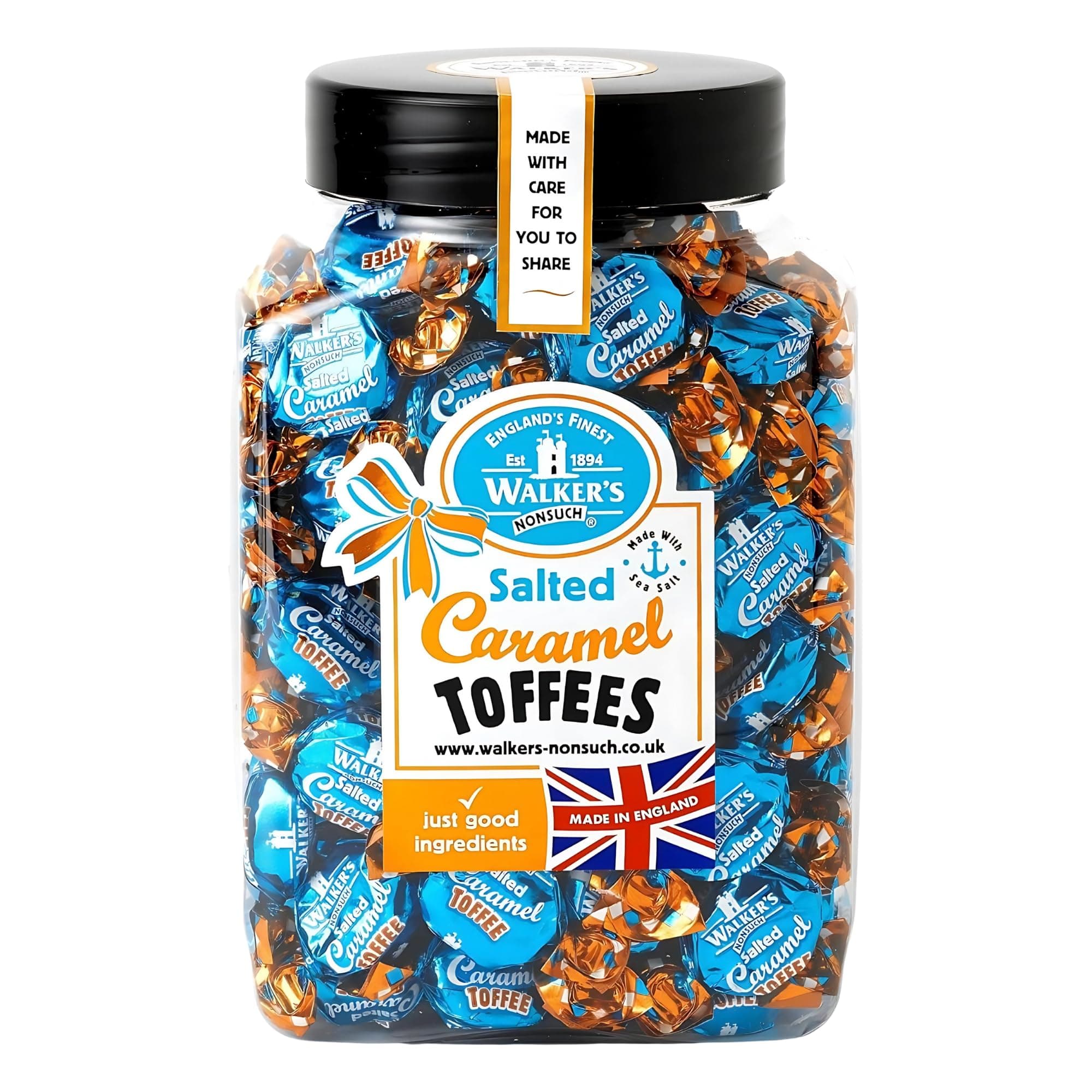 WALKERS NONSUCH Salted Caramel Toffee 1.25kg jar