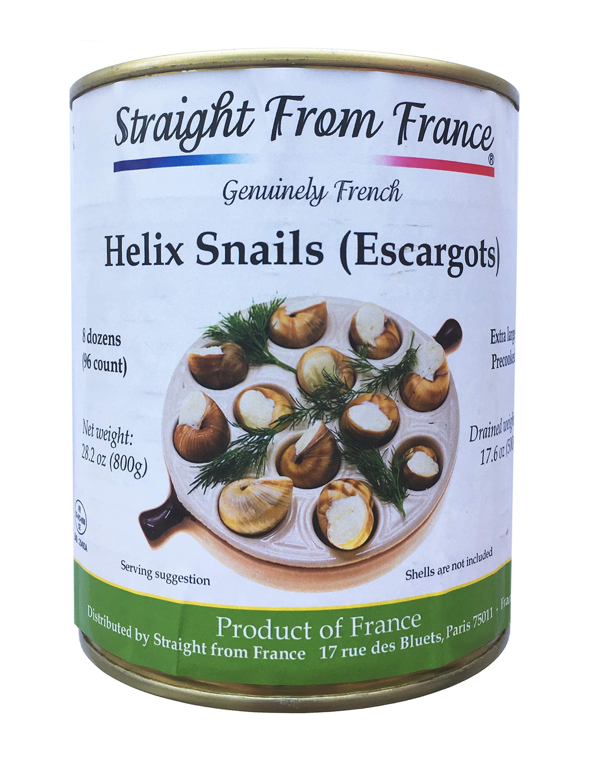 Straight from France French Lucorum Canned Escargots Snails (8 Dozens)