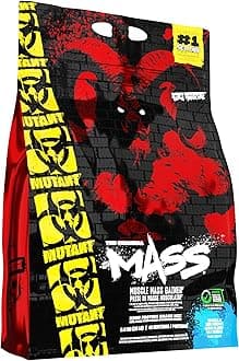 Mass | Muscle Mass Gainer | 1100 Calories, 56g Protein, Whole Food Carbs, BCAAs, and Glutamine | Ultimate Hardcore Weight Gainer Shake | 6800g | Vanilla Ice Cream