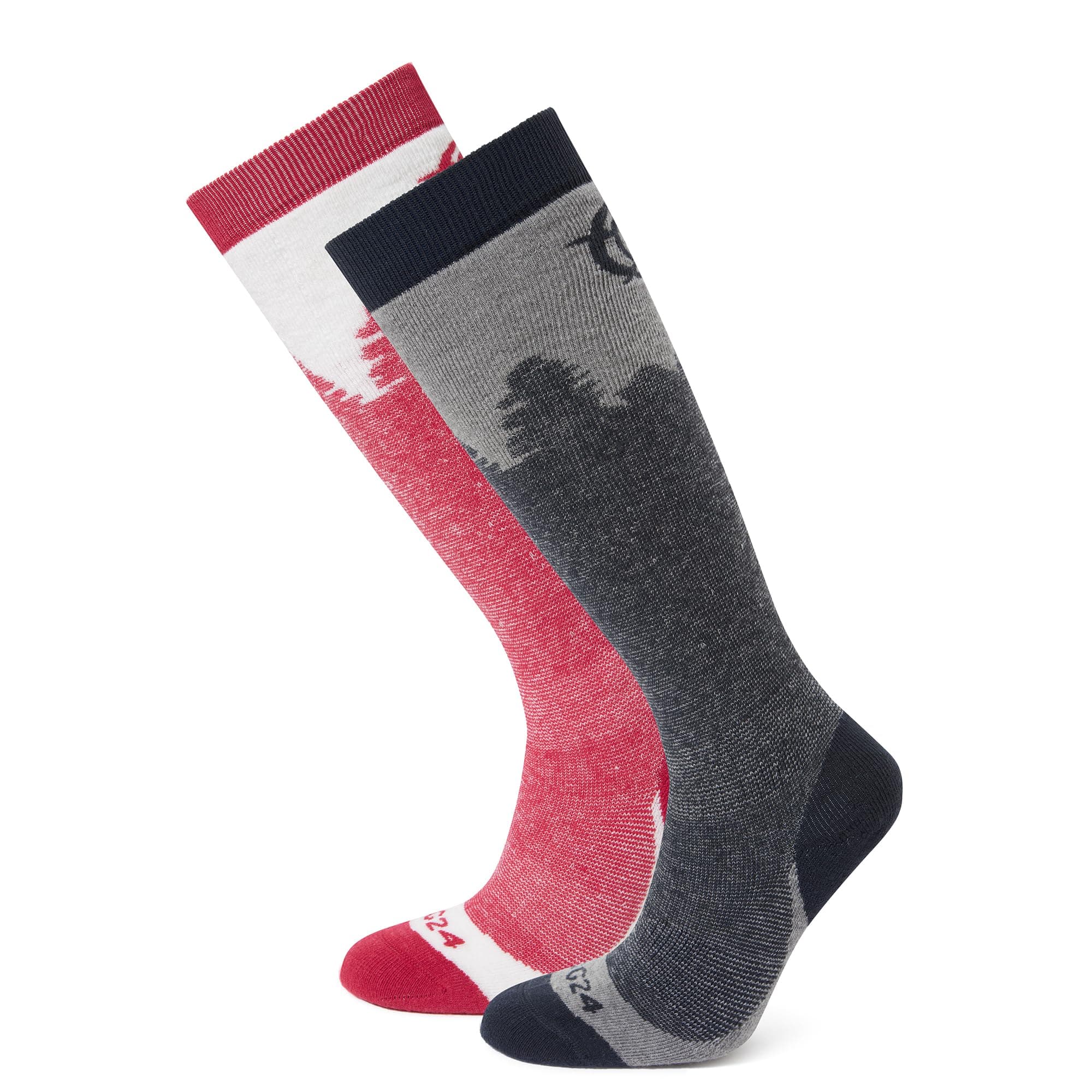 TOG24Aprica Womens Padded Ski Socks With Heavy Cushioning Around The Whole Sock. Cushioned Ski Sock with Non-Slip Grip Cuffs, Re-Inforced Toe & Heel, Flat Toe Seam Plus Elastic Arch & Ankle Support